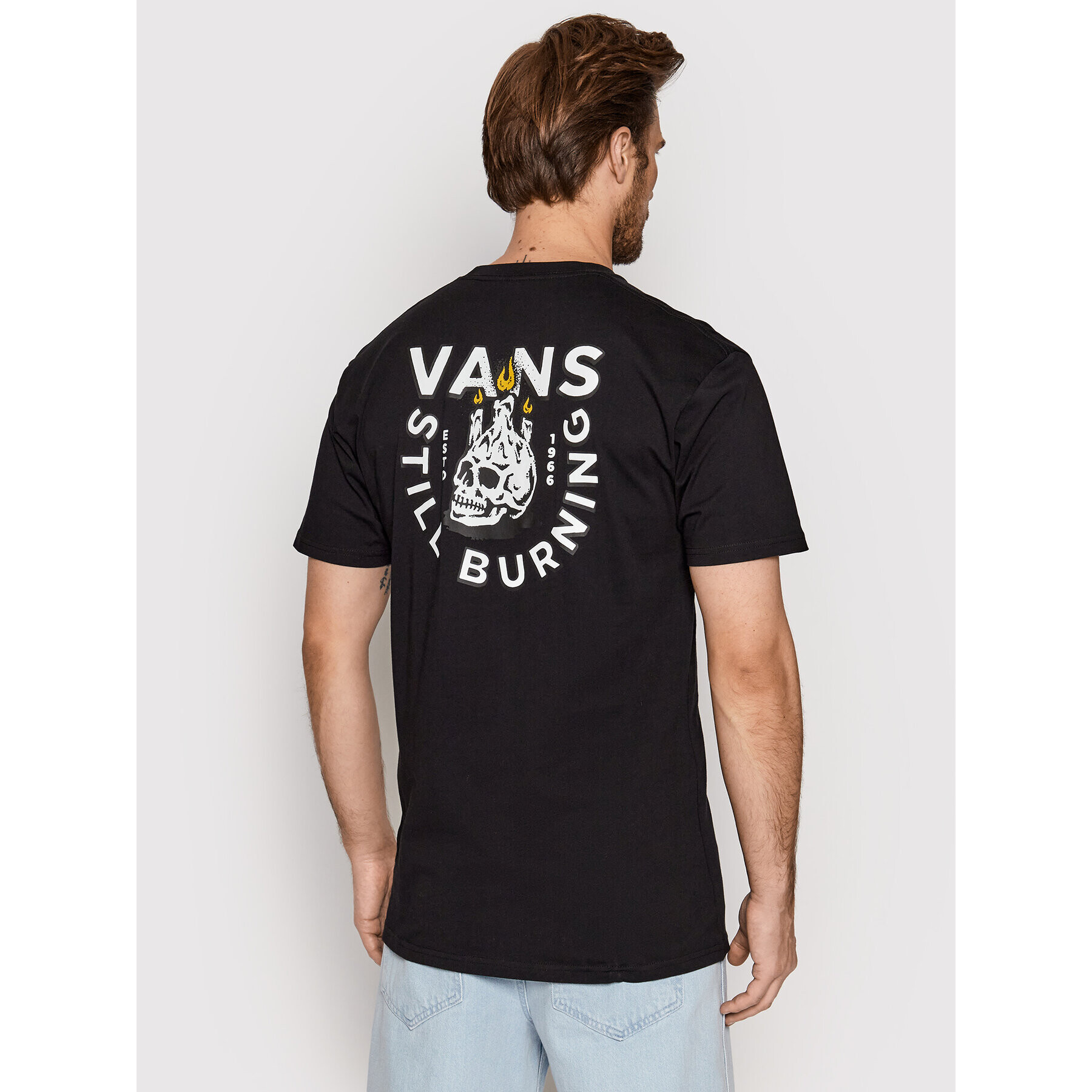 Vans Tricou Still Brunin VN0007KJ Negru Regular Fit - Pled.ro