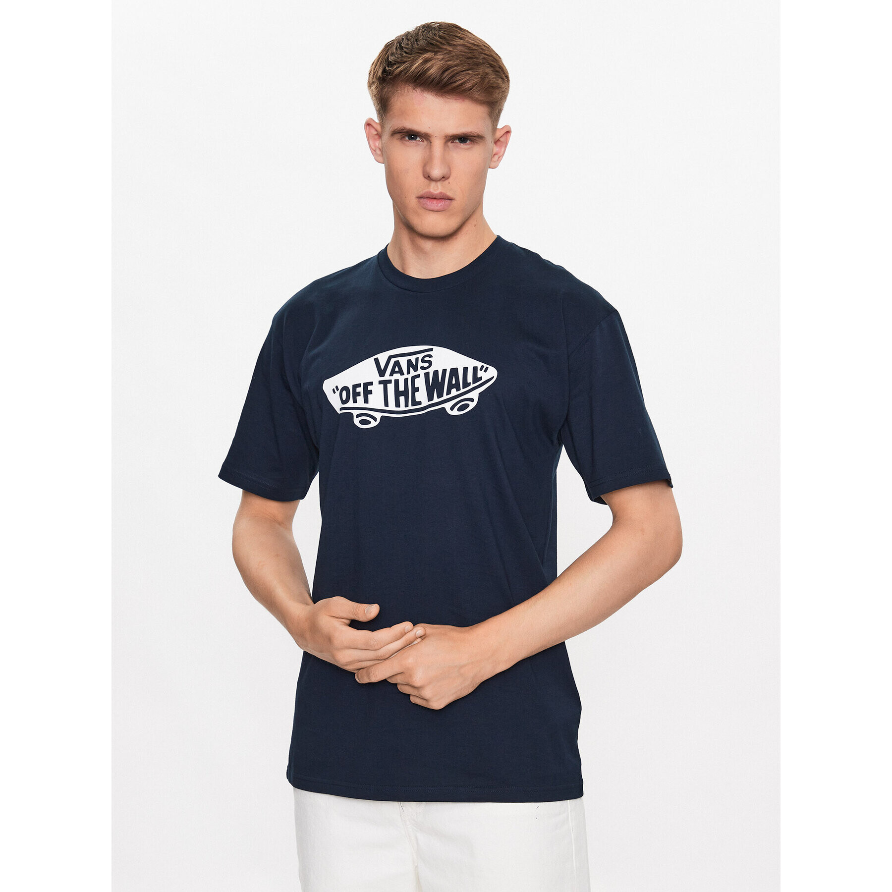 Vans Tricou Style 76 Ss Tee VN00004X Bleumarin Classic Fit - Pled.ro