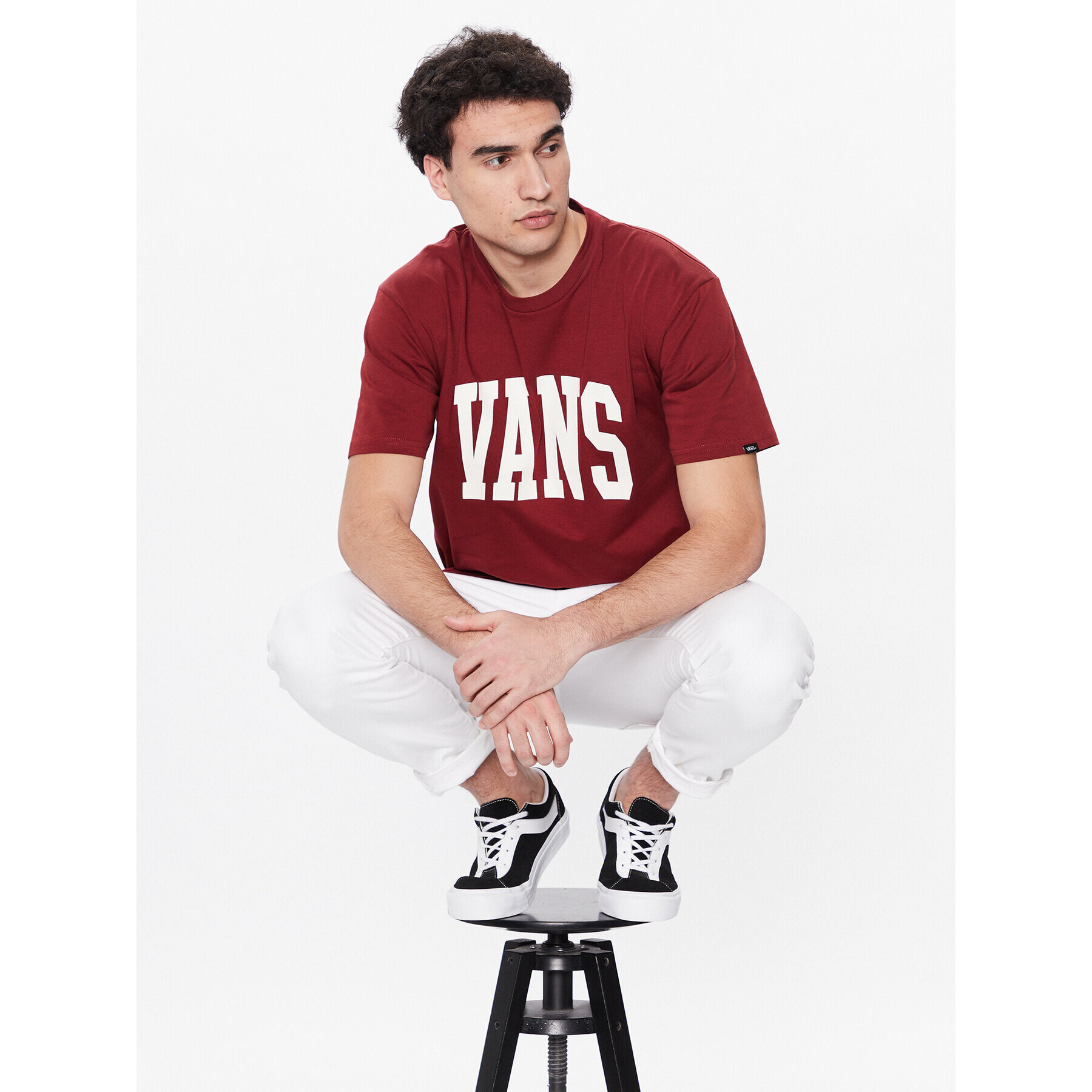 Vans Tricou Varsity VN00003B Roșu Classic Fit - Pled.ro