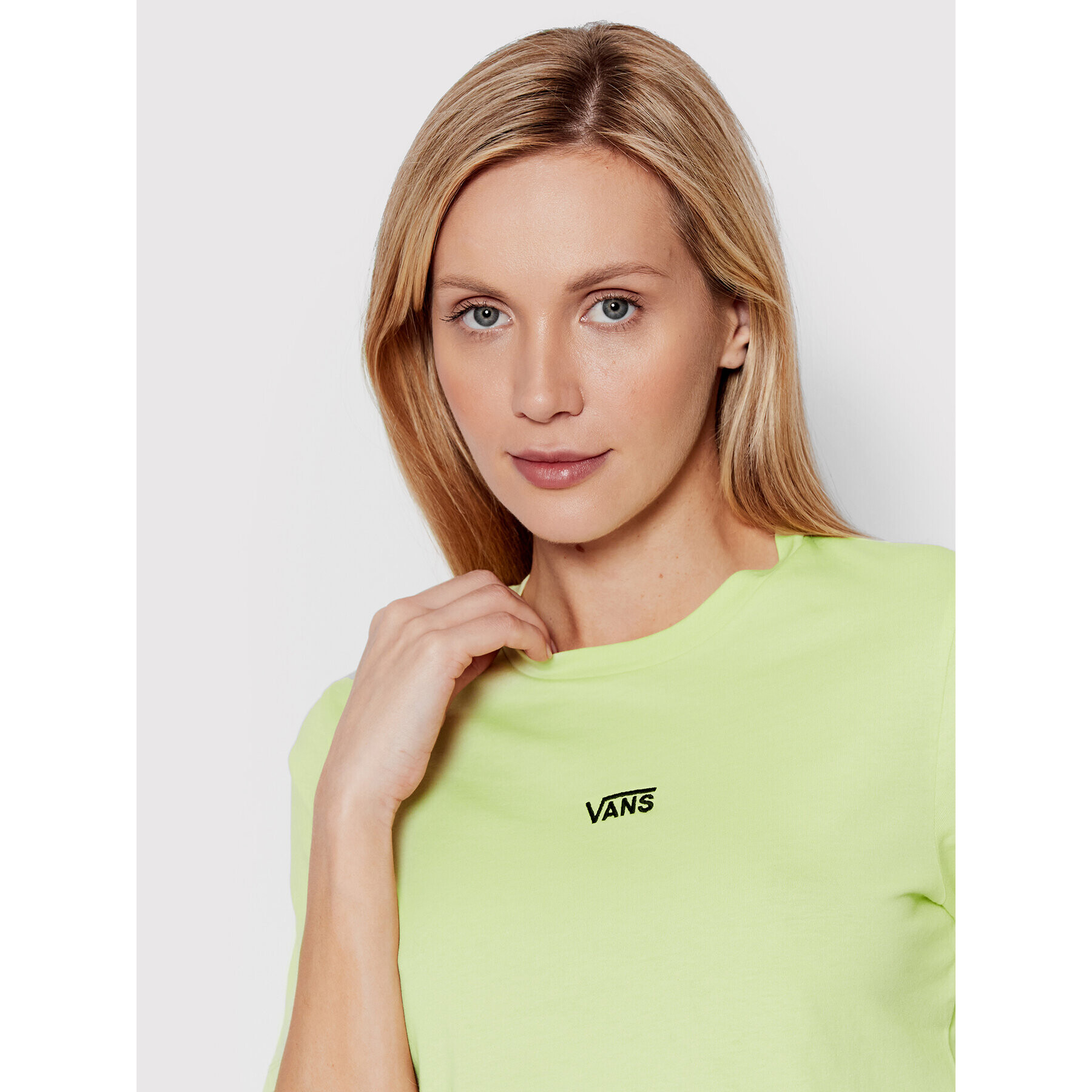 Vans Tricou VN0A54QU Verde Regular Fit - Pled.ro