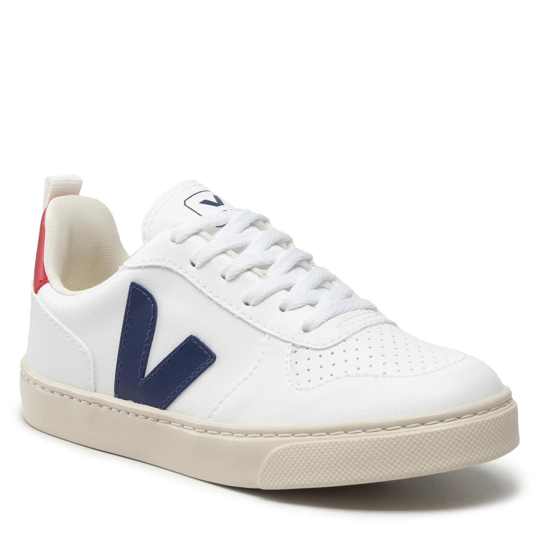 Veja Sneakers Small V-10 Laces Cwl CX0712570C Alb - Pled.ro