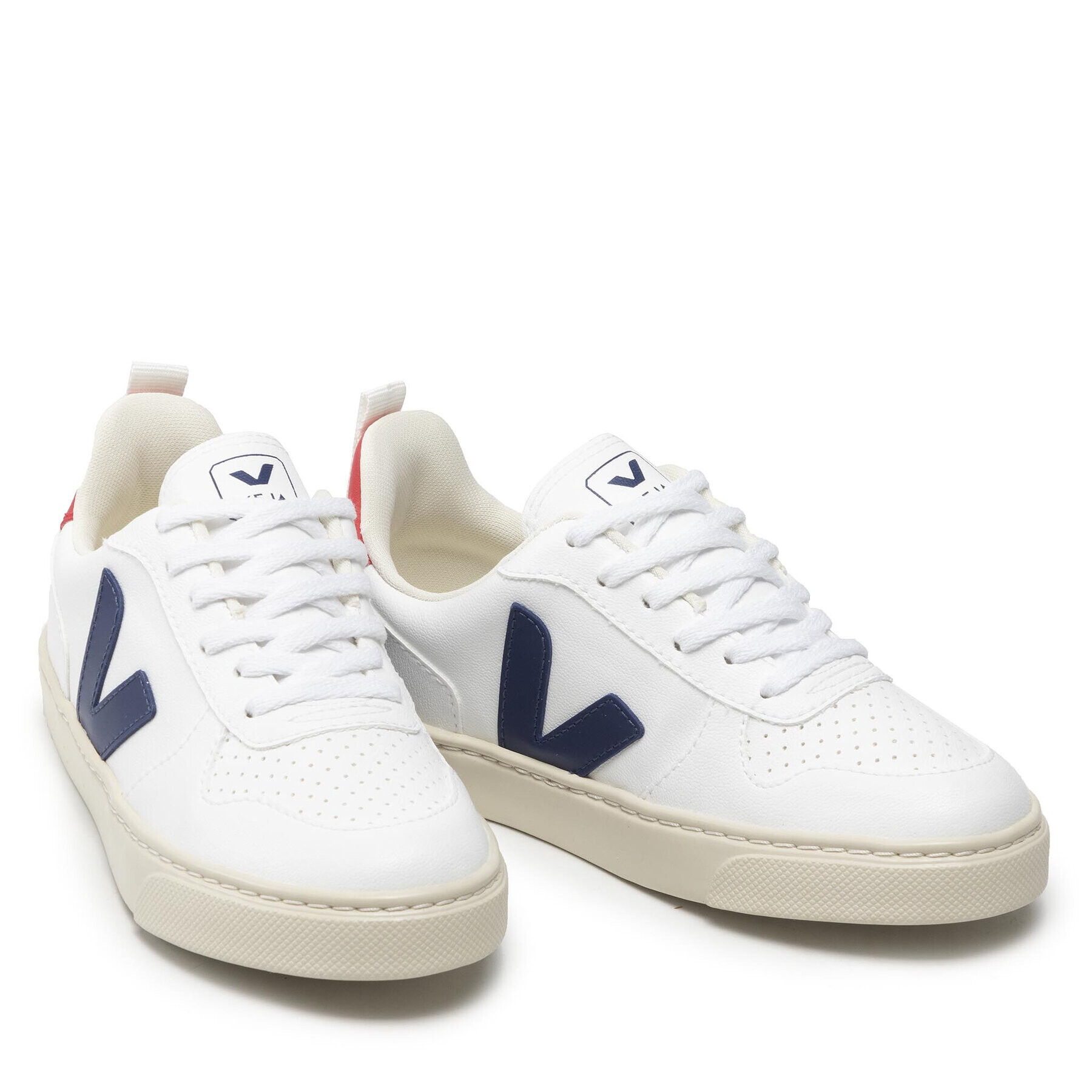 Veja Sneakers Small V-10 Laces Cwl CX0712570C Alb - Pled.ro