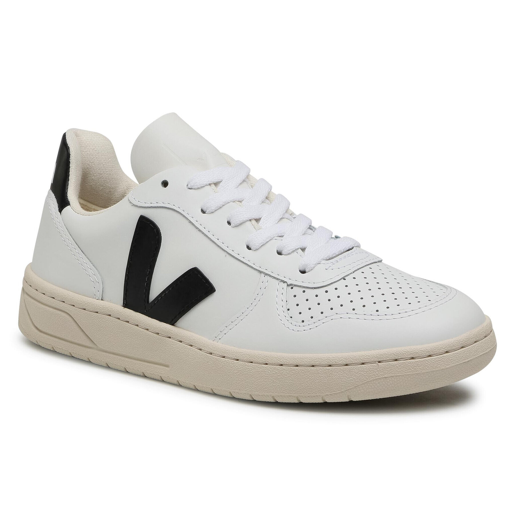 Veja Sneakers V-10 Leather VX020005A Alb - Pled.ro