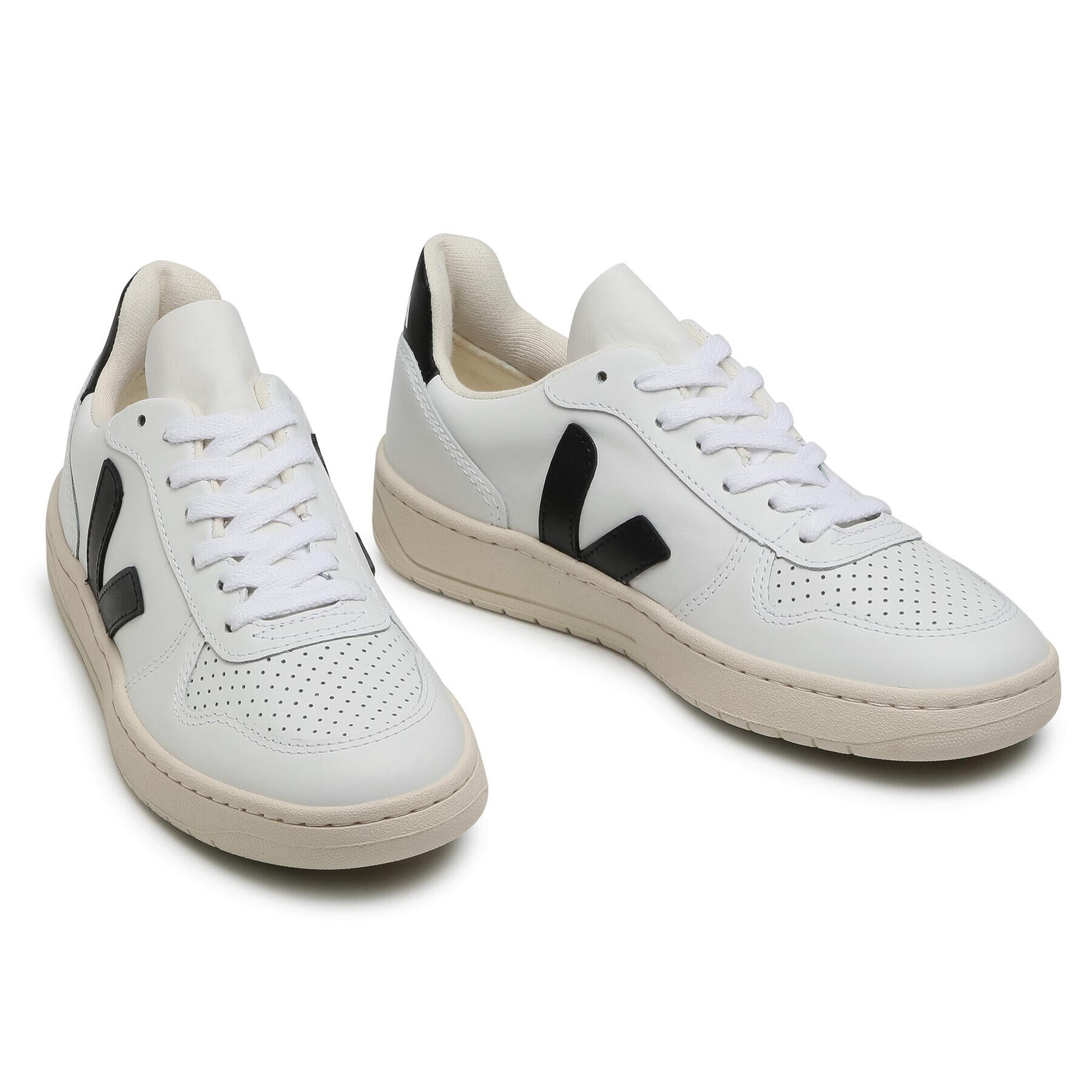 Veja Sneakers V-10 Leather VX020005A Alb - Pled.ro