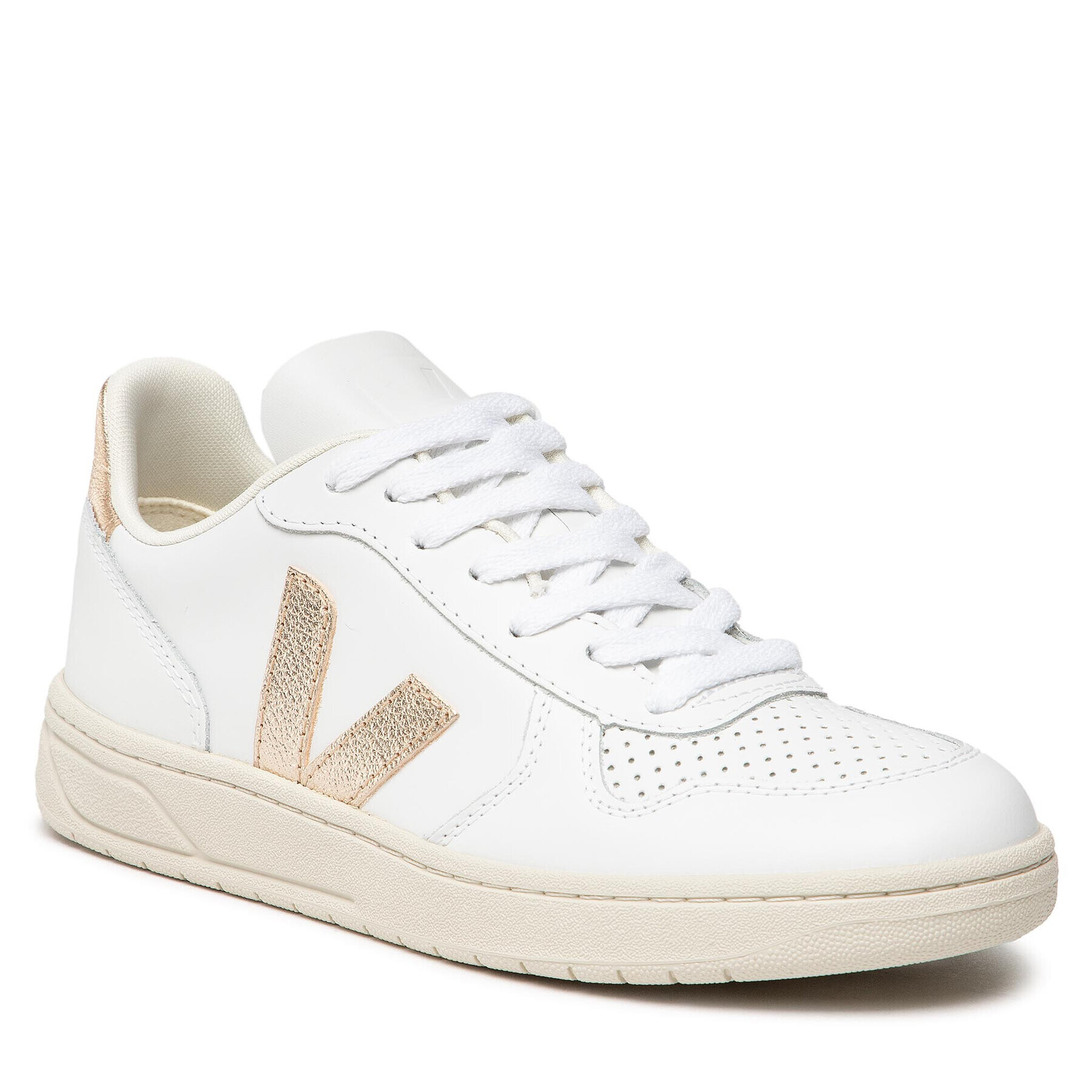 Veja Sneakers V-10 Leather VX0202490A Alb - Pled.ro