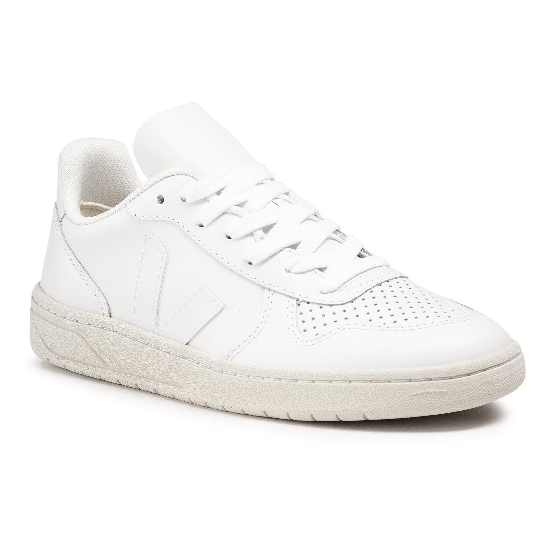 Veja Sneakers V-10 Leather VX021270A Alb - Pled.ro