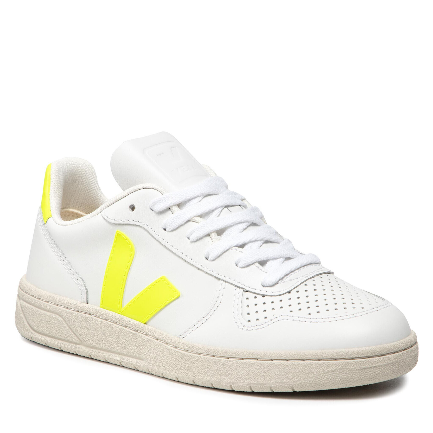 Veja Sneakers V-10 Leather VX022086 Alb - Pled.ro