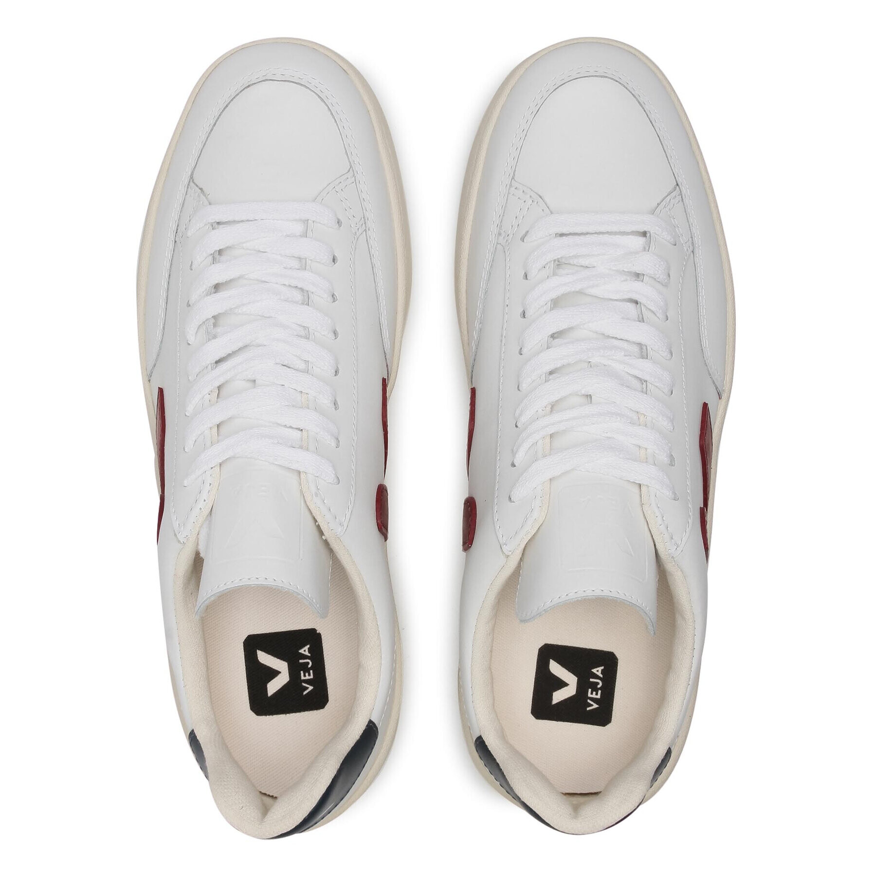 Veja Sneakers V-12 Leather XD021955V Alb - Pled.ro