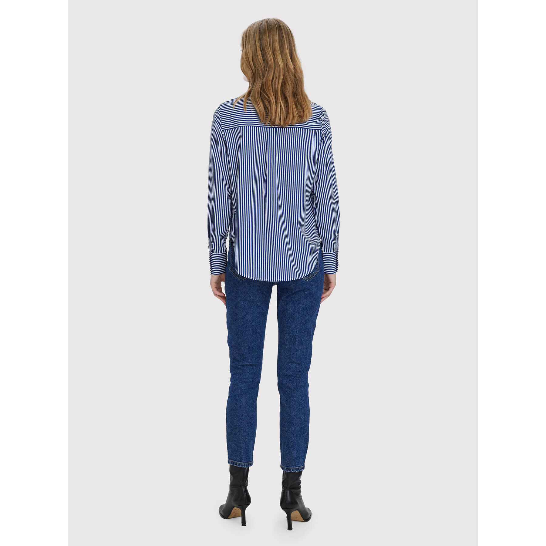 Vero Moda Blugi Brenda 10268434 Bleumarin Straight Fit - Pled.ro