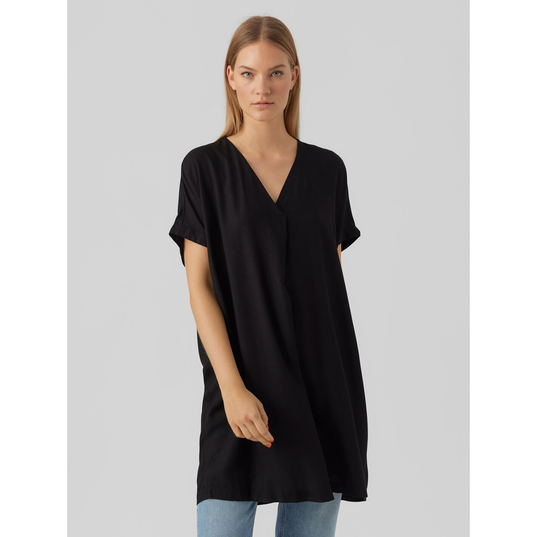 Vero Moda Tunică Beauty 10279704 Negru Regular Fit - Pled.ro