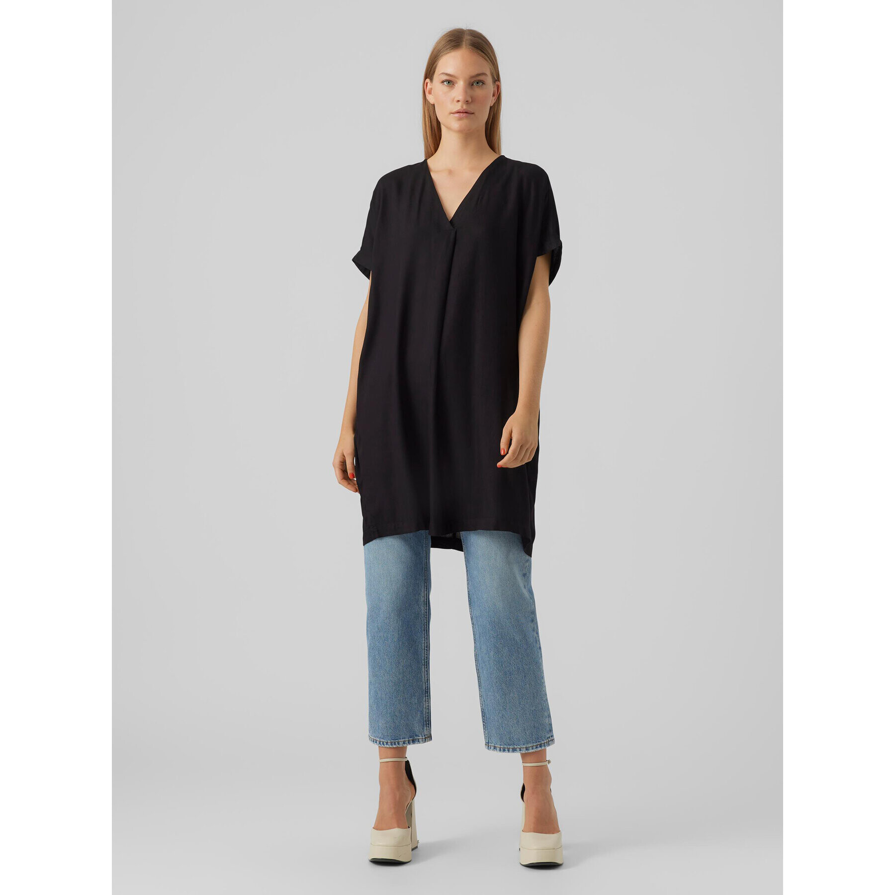 Vero Moda Tunică Beauty 10279704 Negru Regular Fit - Pled.ro