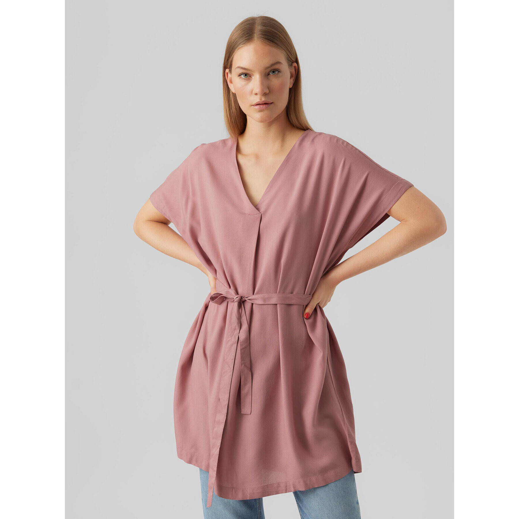 Vero Moda Tunică Beauty 10279704 Roz Regular Fit - Pled.ro