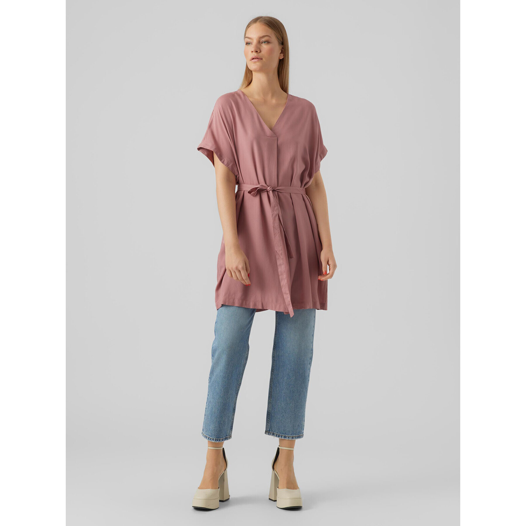 Vero Moda Tunică Beauty 10279704 Roz Regular Fit - Pled.ro