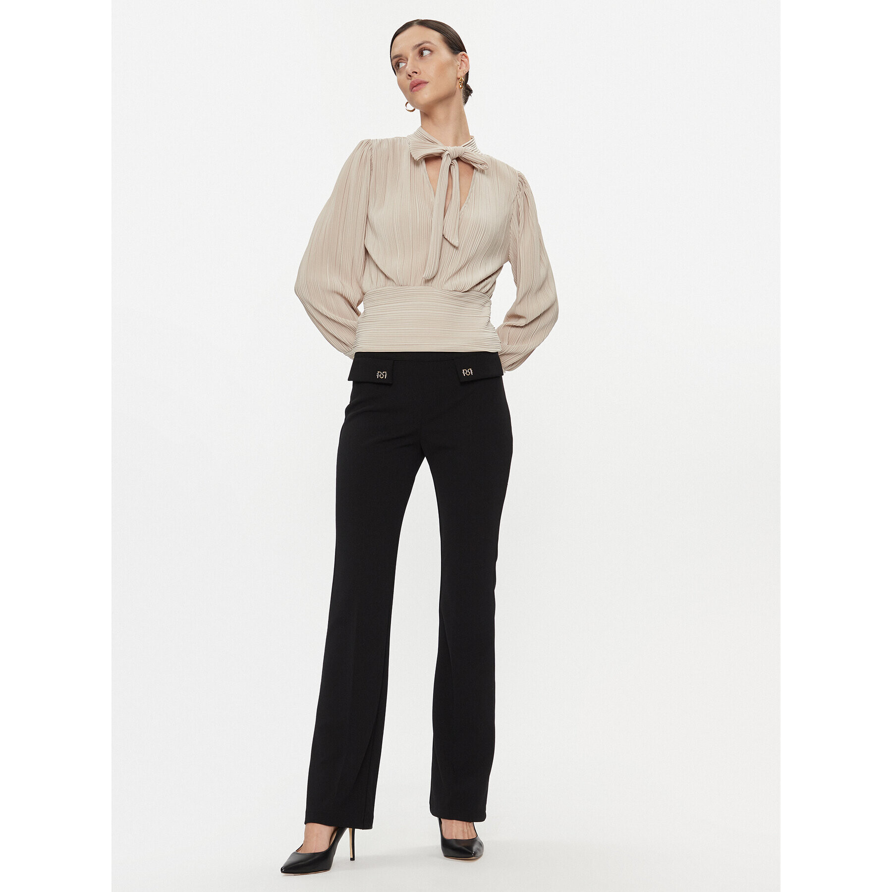 Vero Moda Bluză 10295544 Écru Regular Fit - Pled.ro