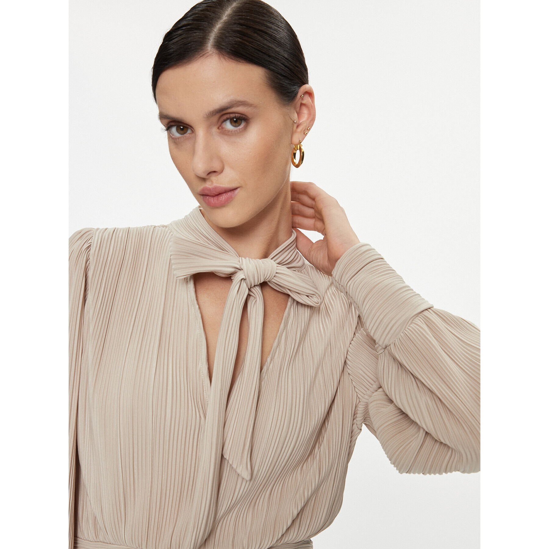 Vero Moda Bluză 10295544 Écru Regular Fit - Pled.ro