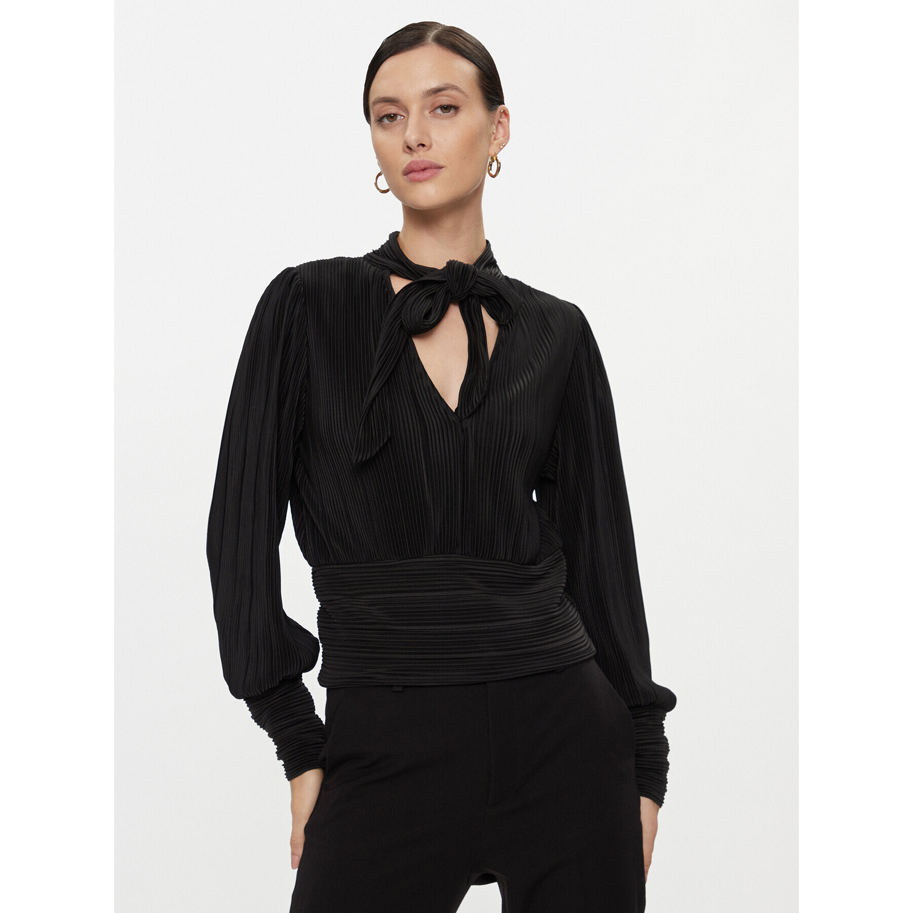 Vero Moda Bluză 10295544 Negru Regular Fit - Pled.ro