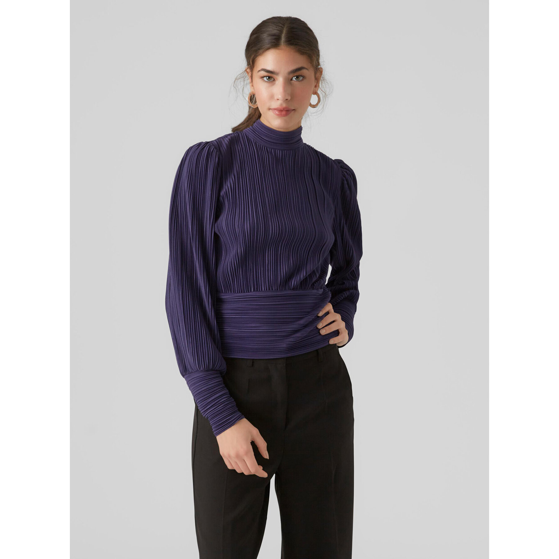 Vero Moda Bluză 10295544 Violet Regular Fit - Pled.ro