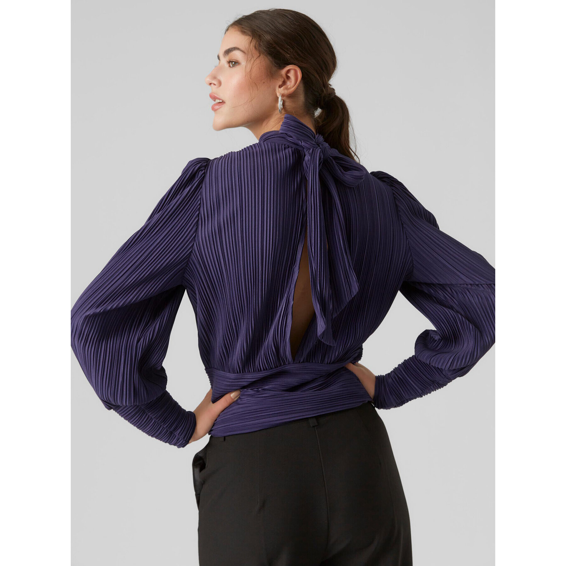 Vero Moda Bluză 10295544 Violet Regular Fit - Pled.ro