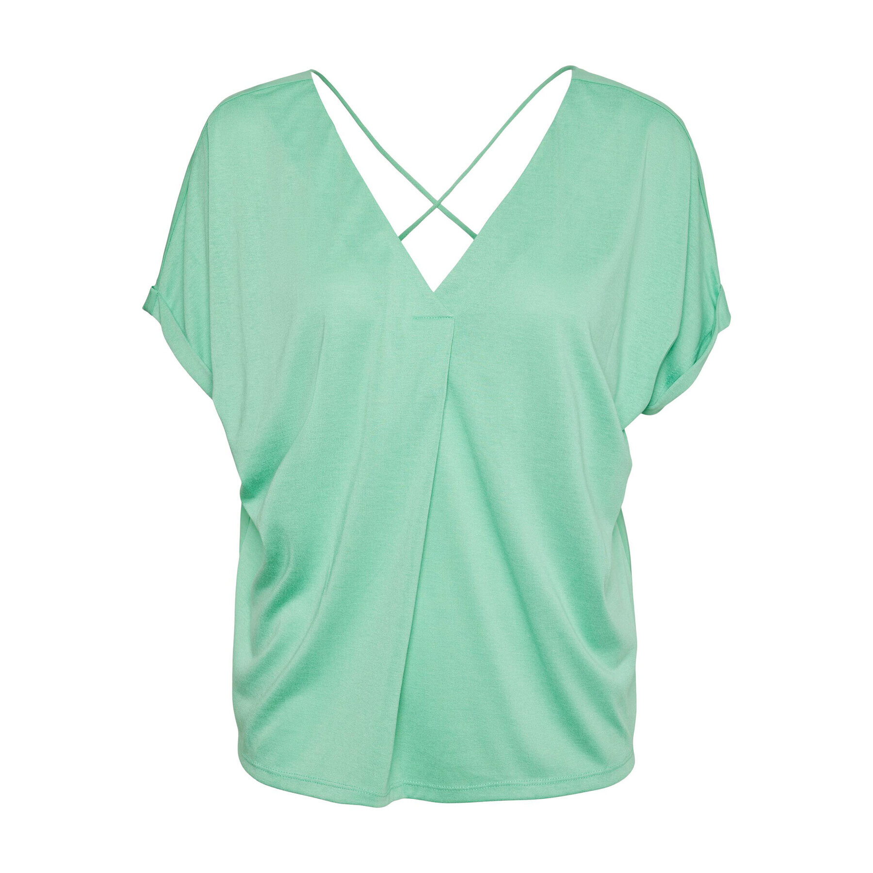 Vero Moda Bluză Flia 10288373 Verde Wide Fit - Pled.ro