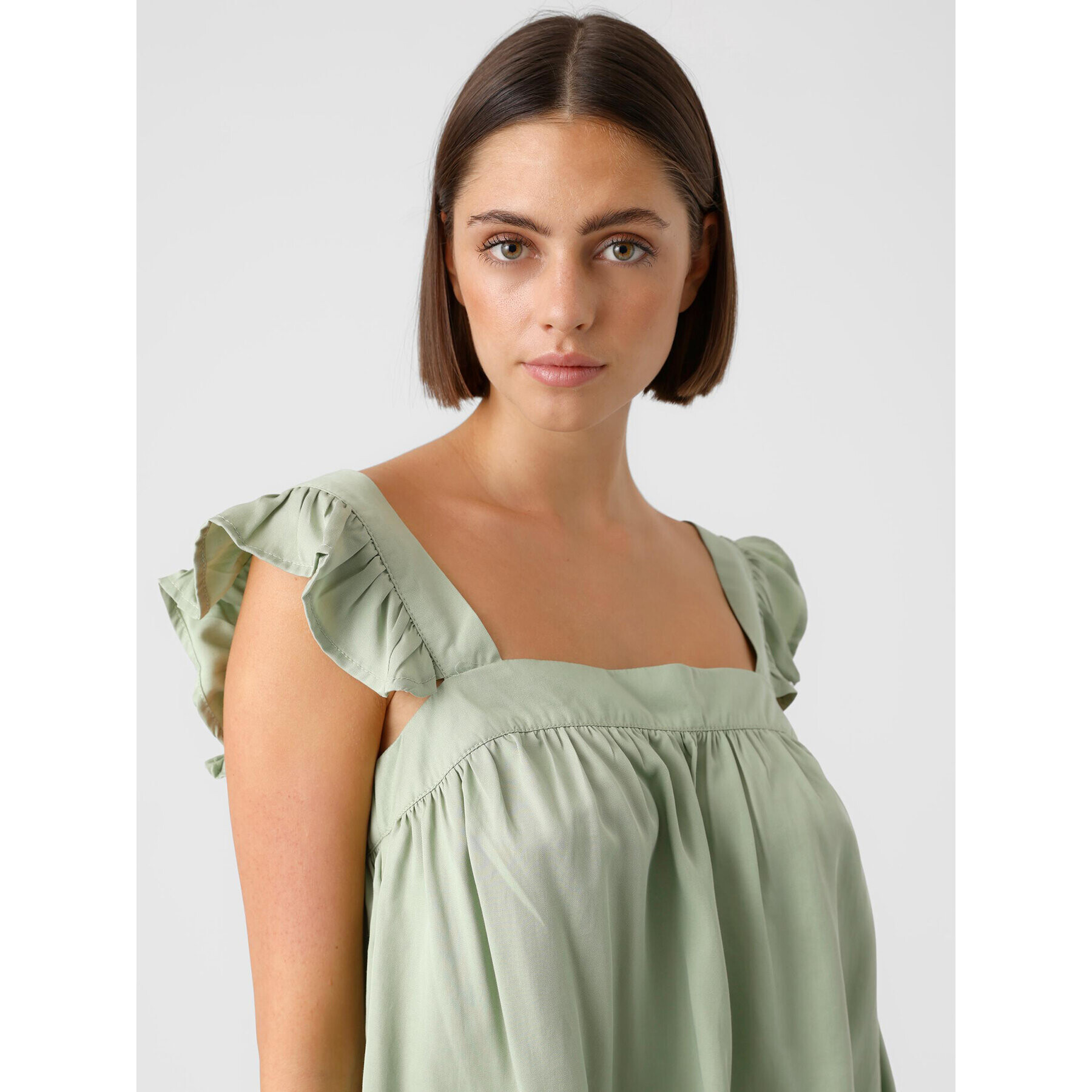 Vero Moda Bluză Harper 10283819 Verde Regular Fit - Pled.ro