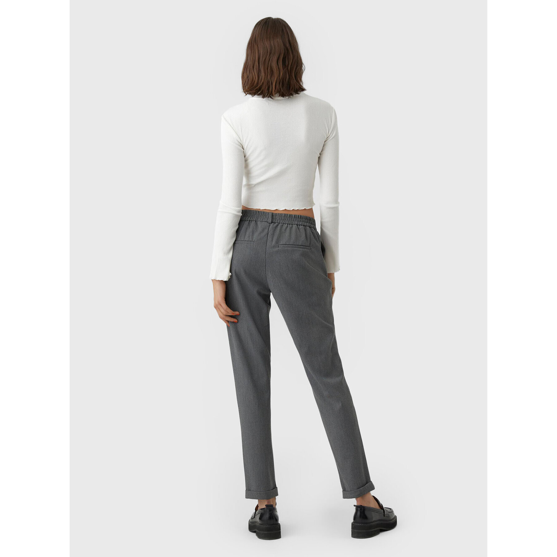 Vero Moda Bluză Hati 10275570 Alb Slim Fit - Pled.ro