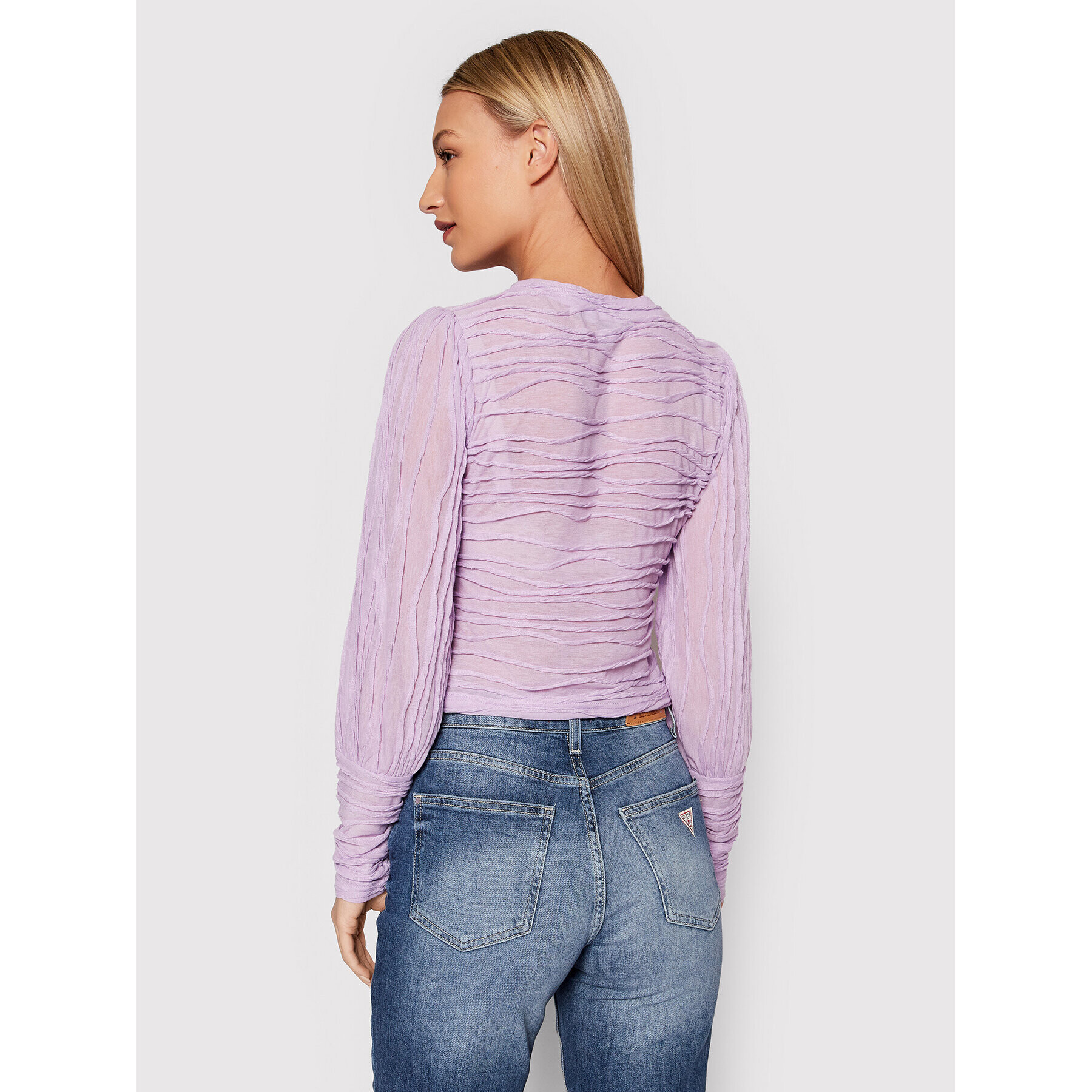 Vero Moda Bluză Ines 10261427 Violet Regular Fit - Pled.ro