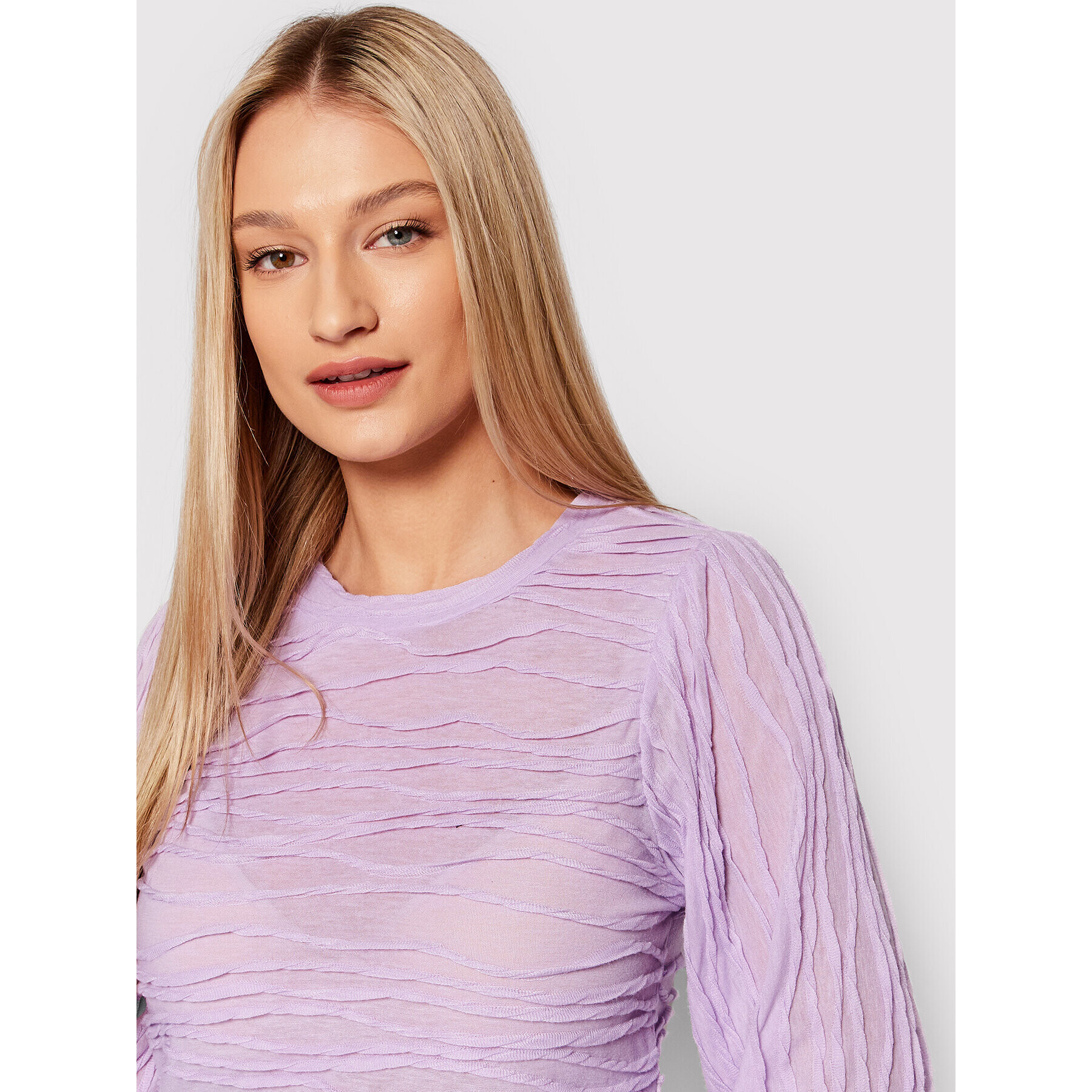 Vero Moda Bluză Ines 10261427 Violet Regular Fit - Pled.ro