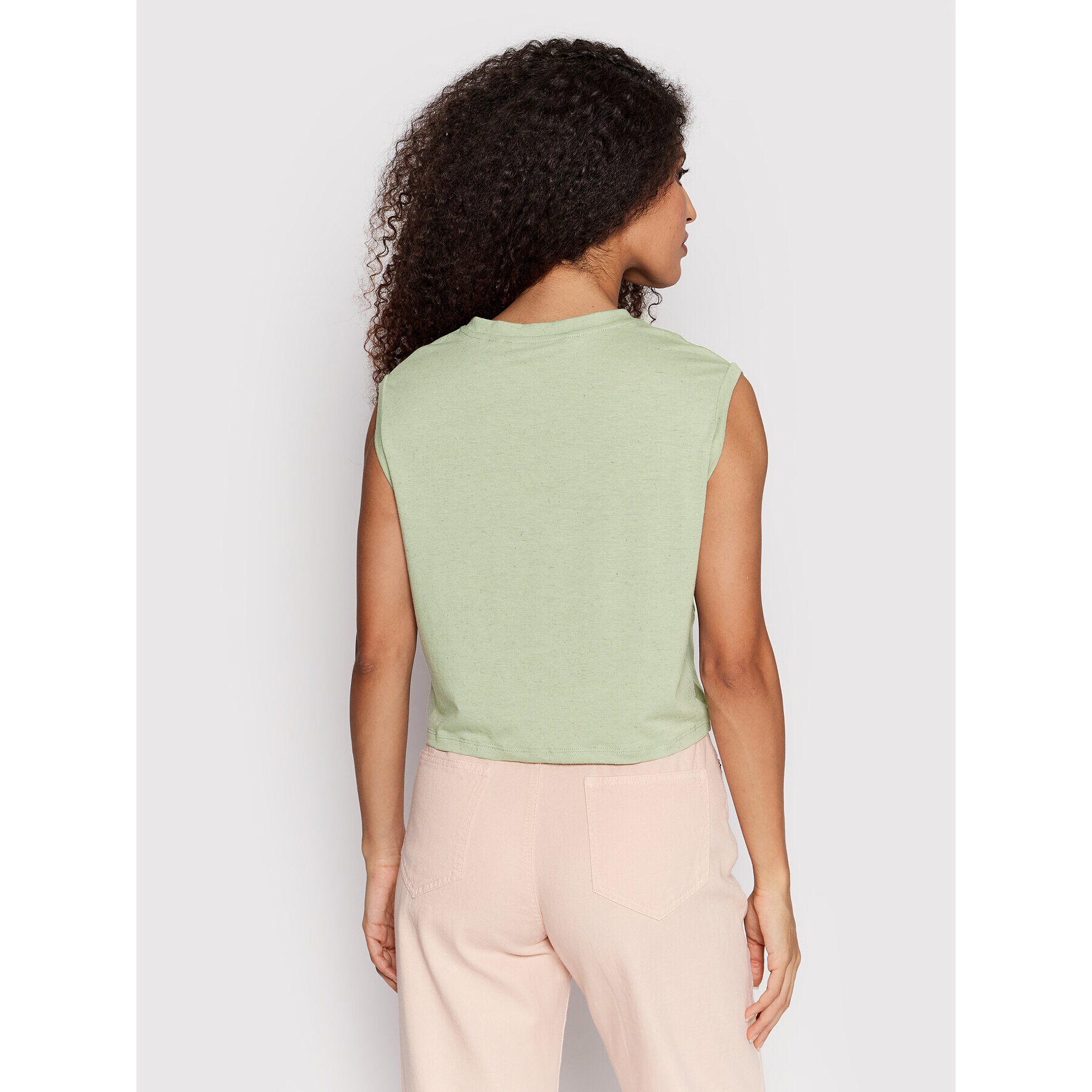 Vero Moda Bluză June 10262295 Verde Regular Fit - Pled.ro