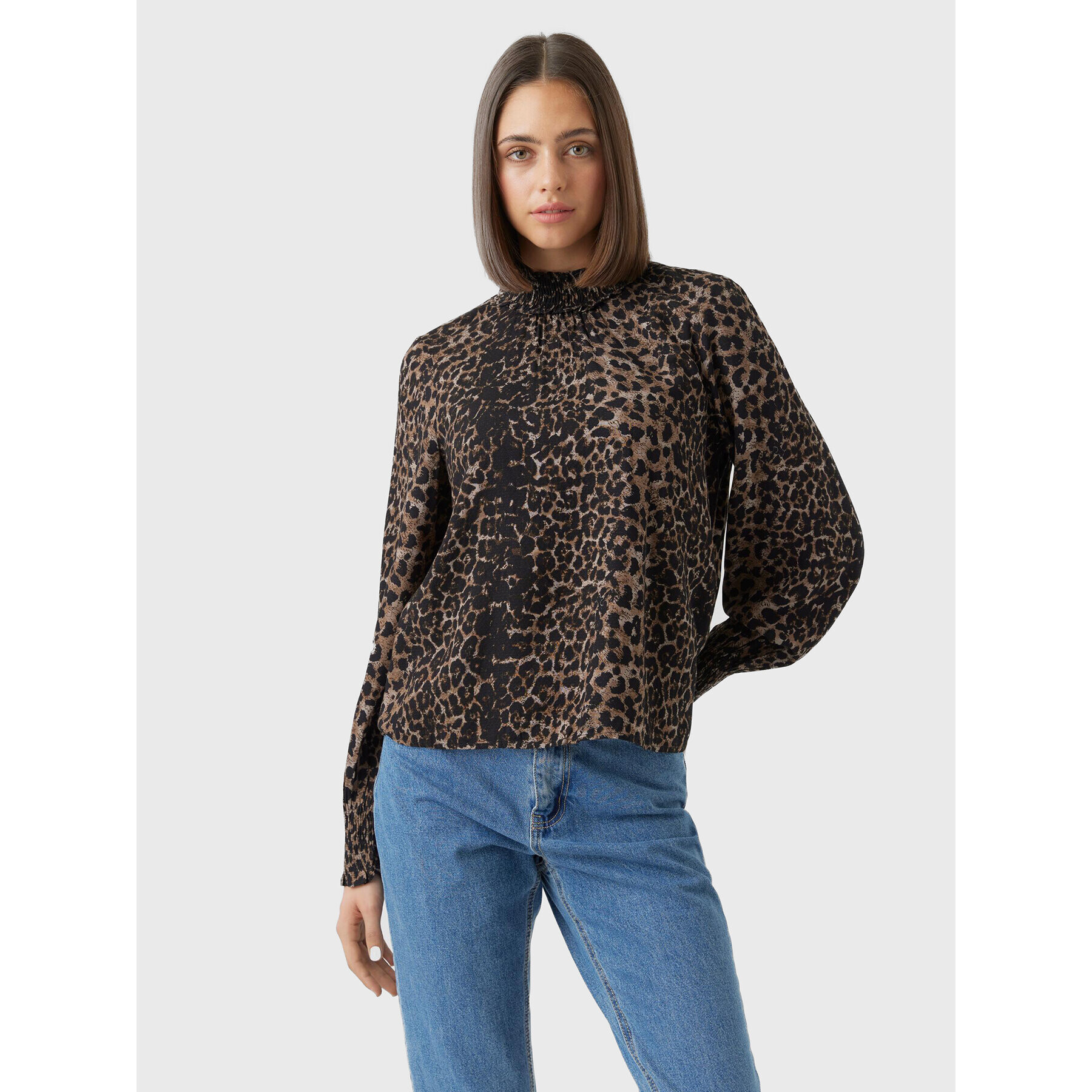 Vero Moda Bluză Kittie 10276212 Maro Relaxed Fit - Pled.ro