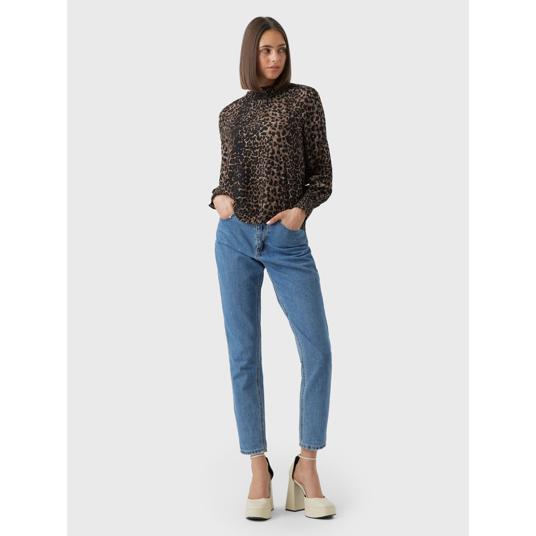 Vero Moda Bluză Kittie 10276212 Maro Relaxed Fit - Pled.ro