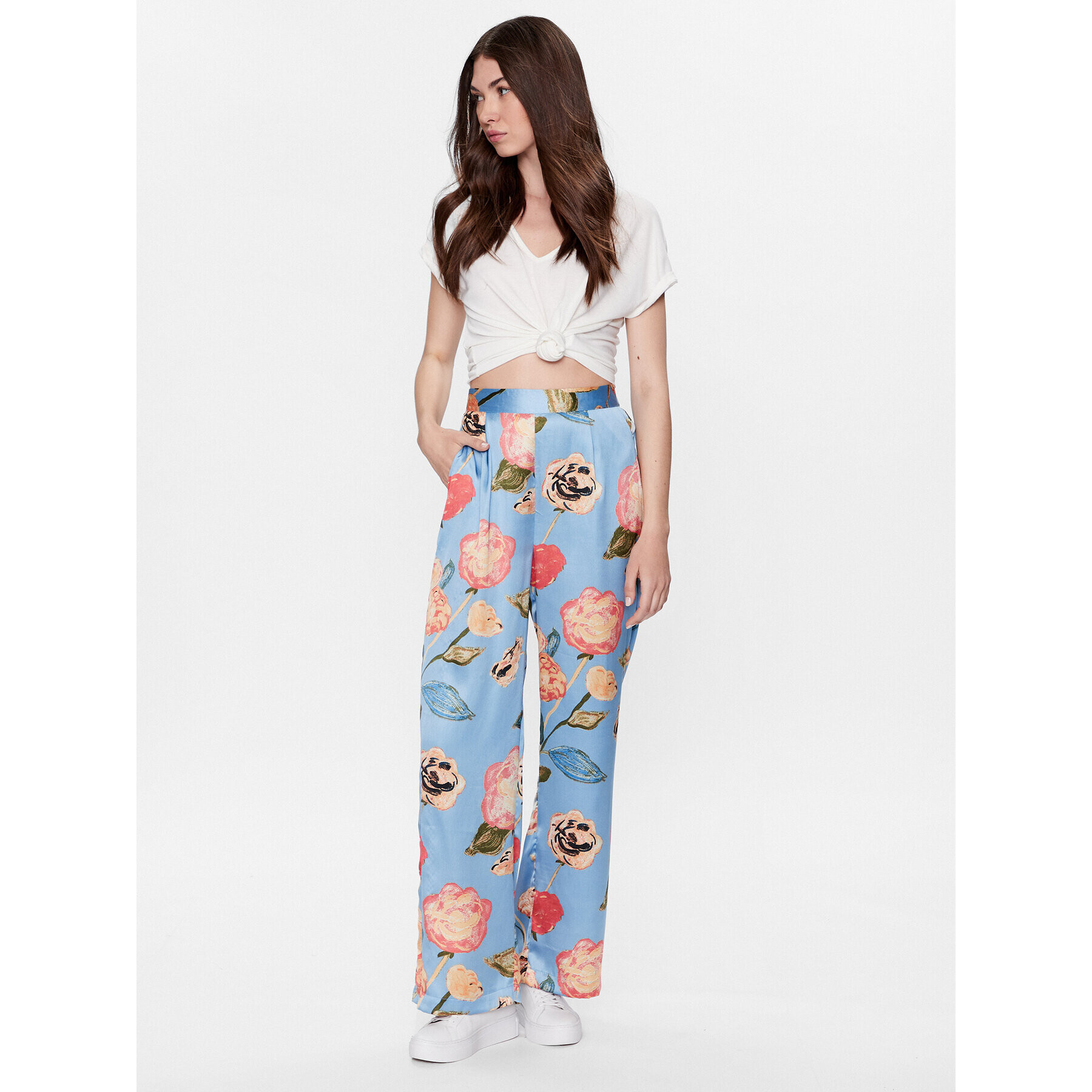 Vero Moda Bluză Marijune 10281911 Alb Regular Fit - Pled.ro