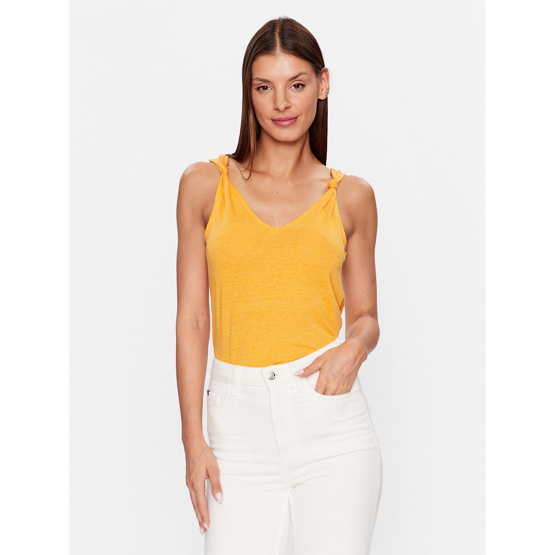 Vero Moda Bluză Marijune 10281931 Portocaliu Regular Fit - Pled.ro