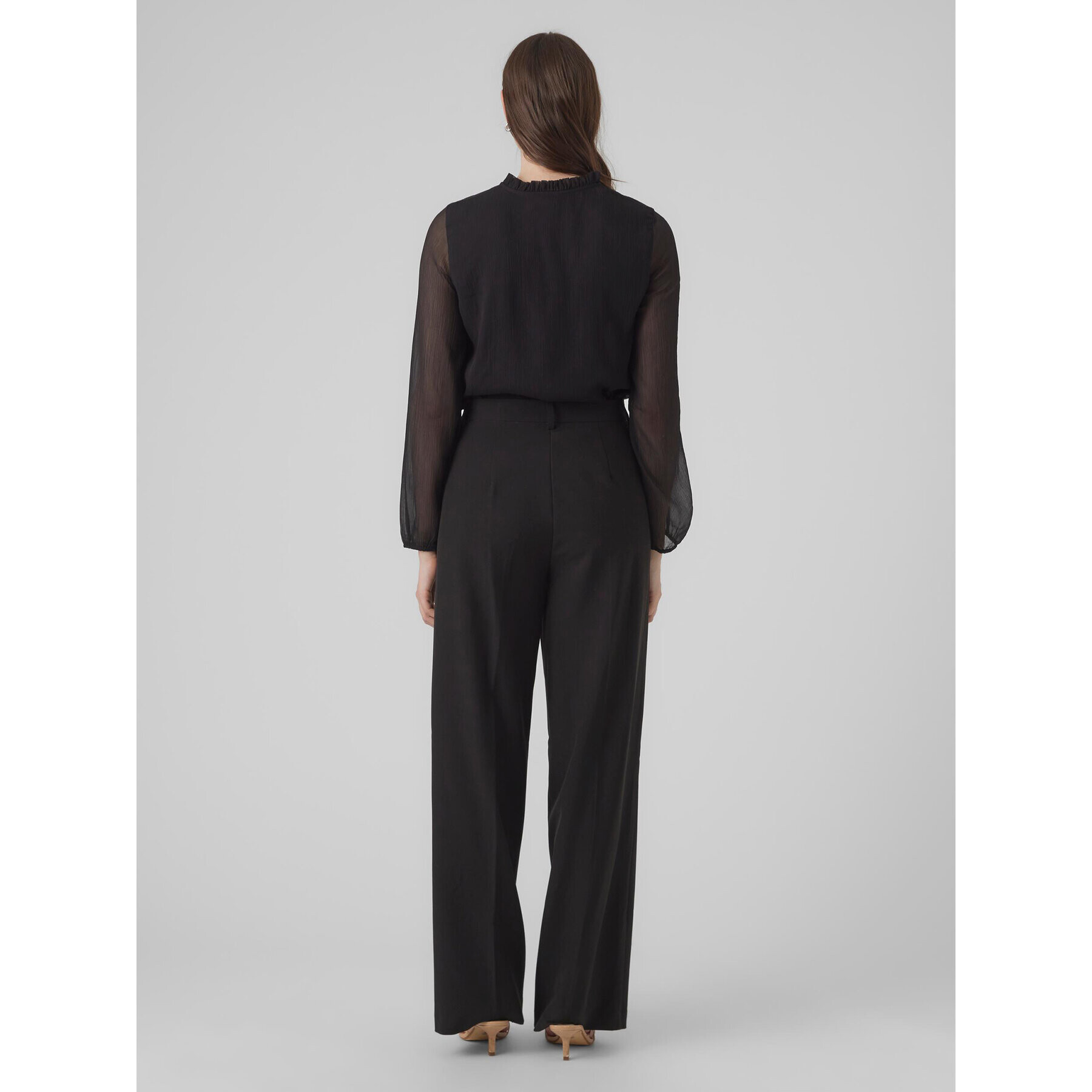 Vero Moda Bluză Milla 10295551 Negru Regular Fit - Pled.ro