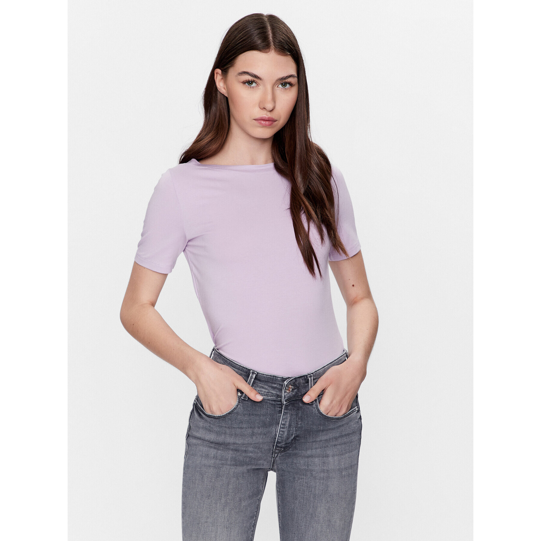 Vero Moda Bluză Panda 10231753 Violet Slim Fit - Pled.ro