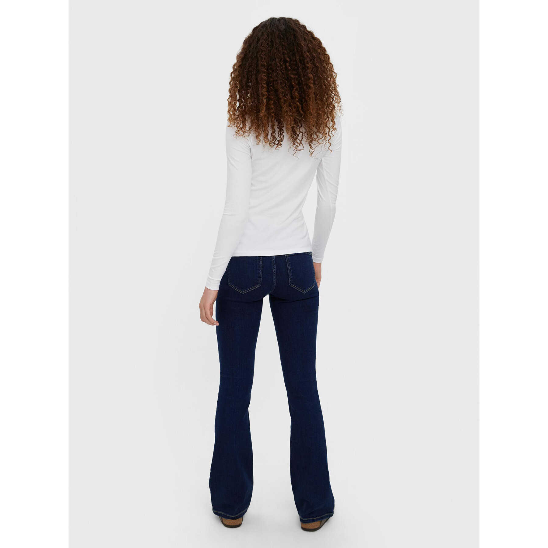 Vero Moda Bluză Panda 10274134 Alb Slim Fit - Pled.ro