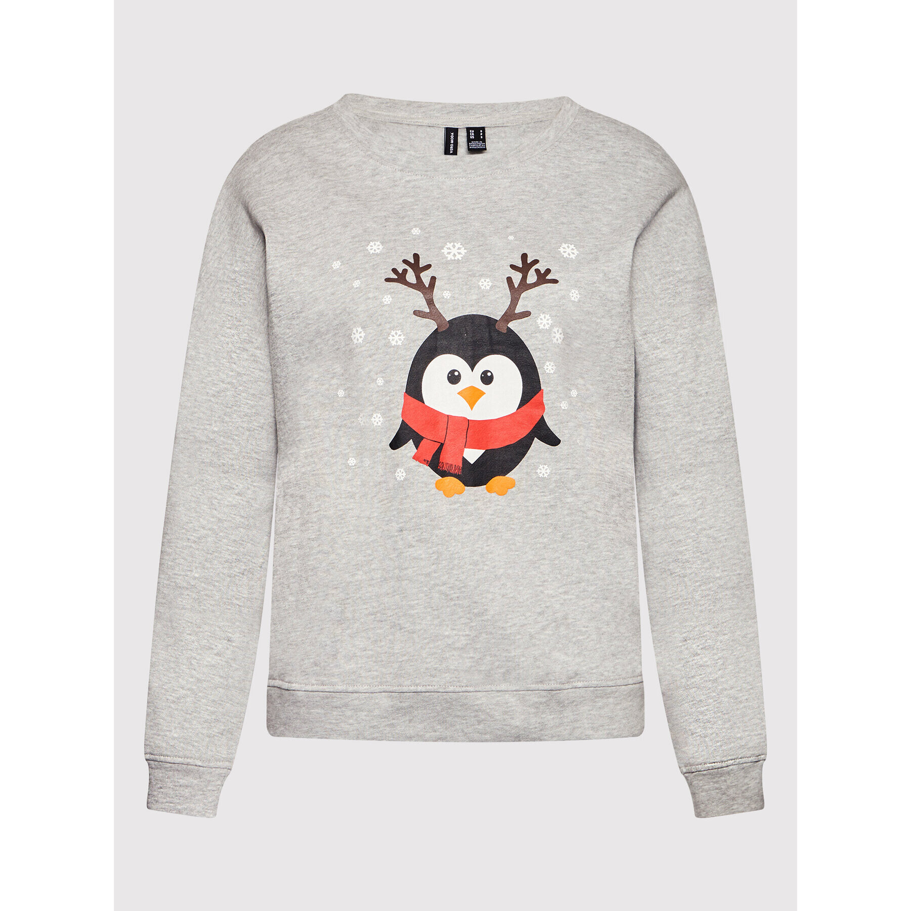 Vero Moda Bluză Penguin 10262928 Gri Regular Fit - Pled.ro