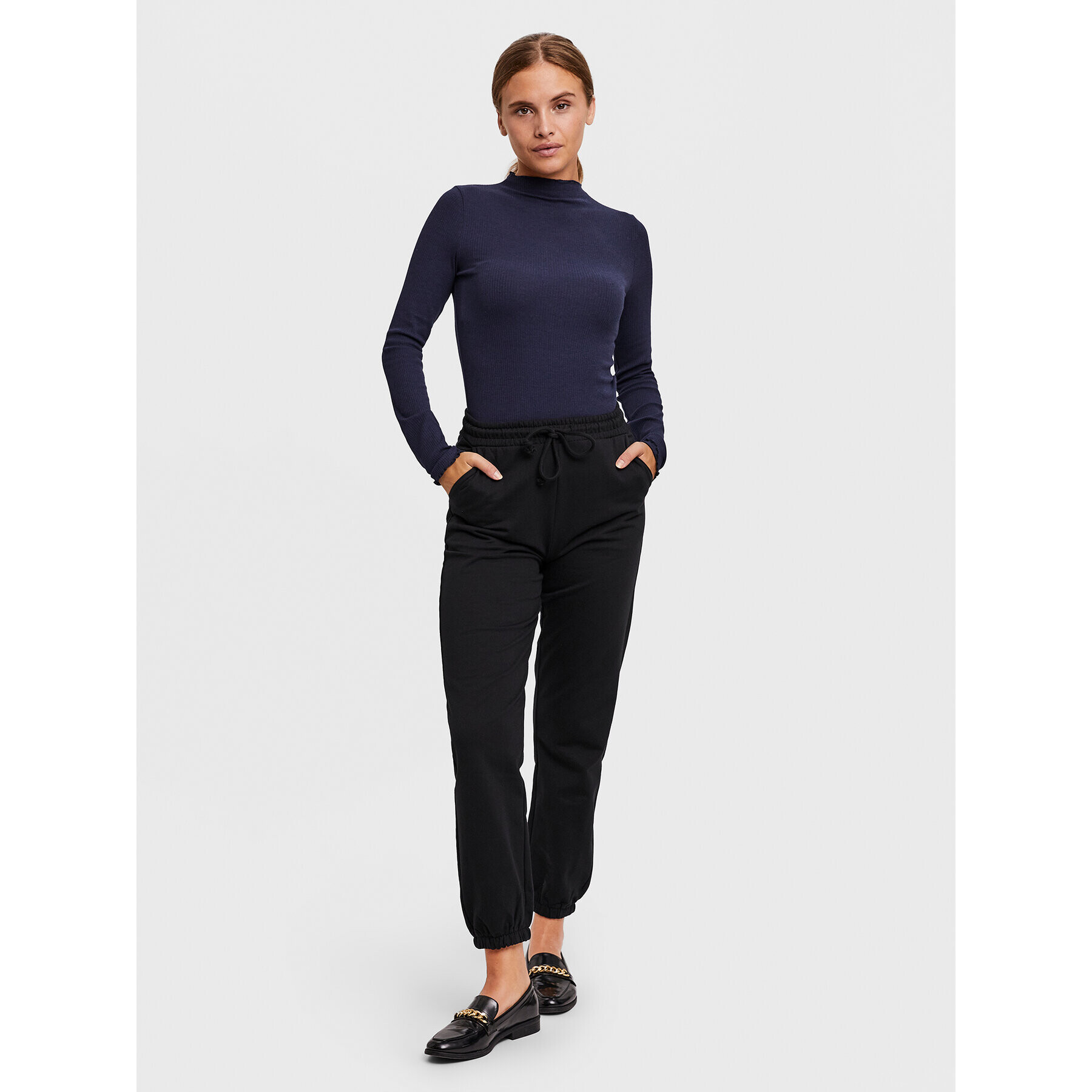 Vero Moda Bluză Vio 10259206 Bleumarin Slim Fit - Pled.ro