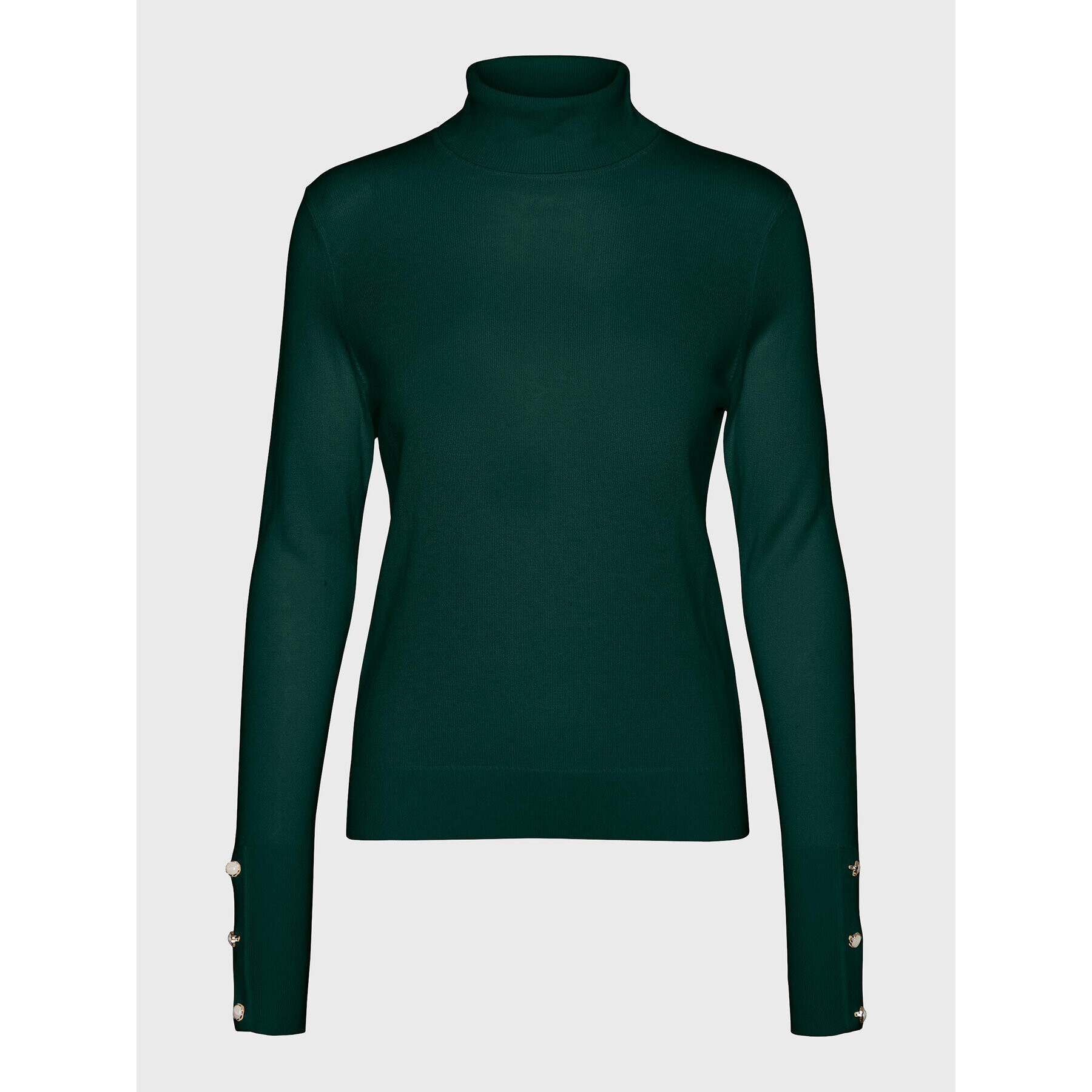 Vero Moda Bluză cu gât New Milda 10268155 Verde Regular Fit - Pled.ro