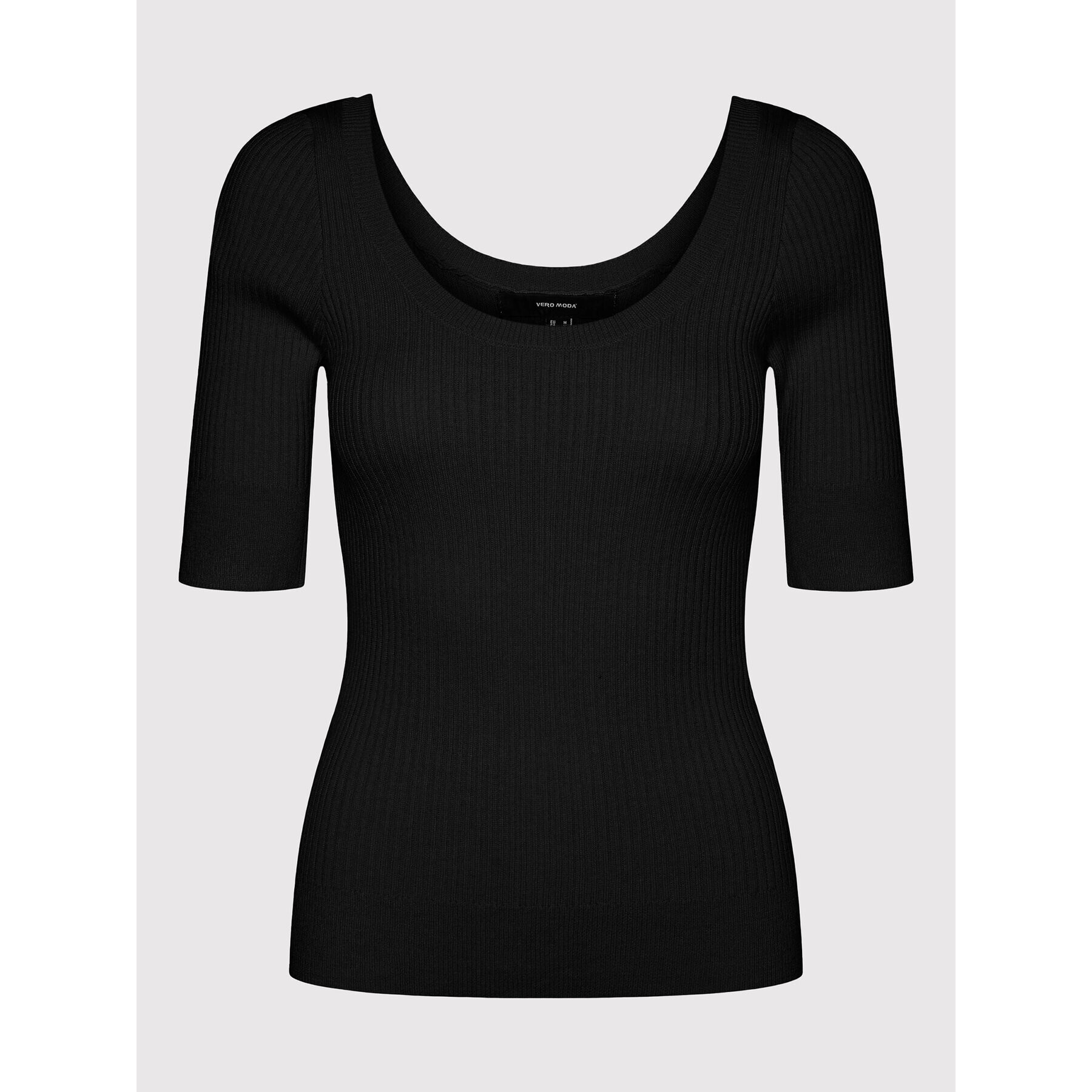 Vero Moda Bluză Estela 10268128 Negru Slim Fit - Pled.ro