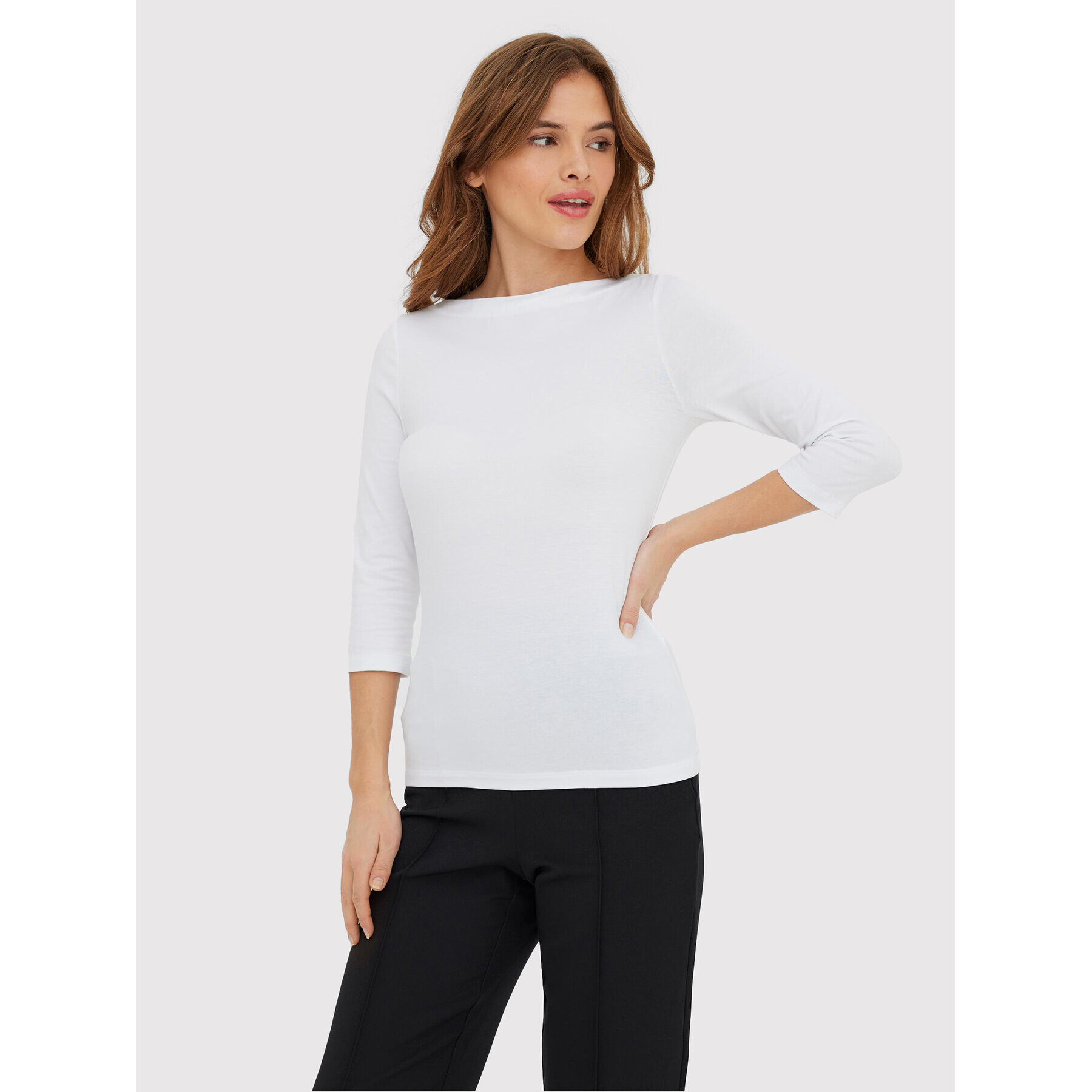 Vero Moda Bluză Panda 10274133 Alb Regular Fit - Pled.ro