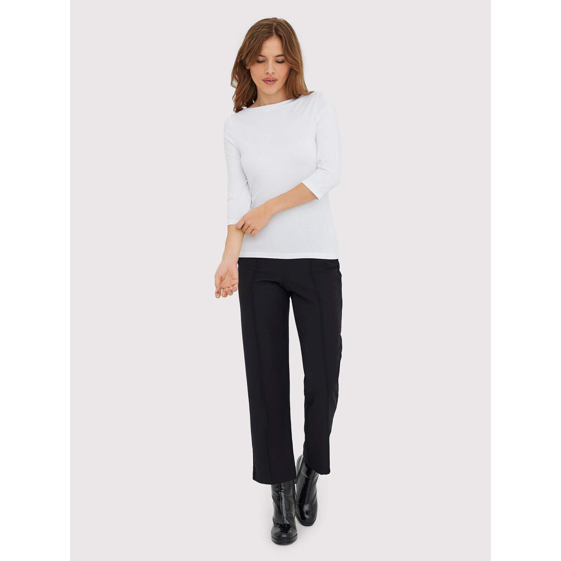 Vero Moda Bluză Panda 10274133 Alb Regular Fit - Pled.ro