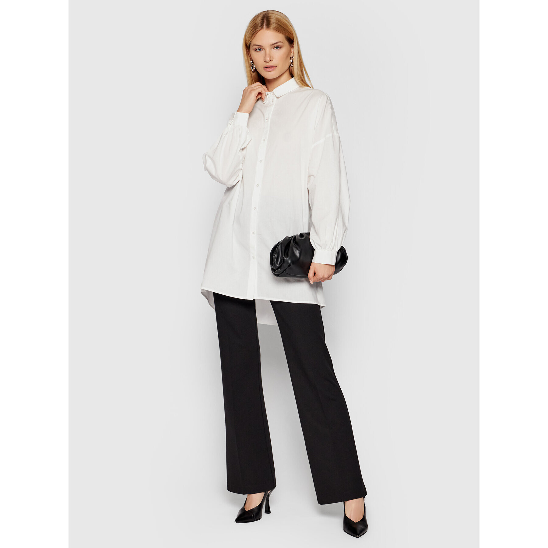 Vero Moda Cămașă Bina 10250576 Alb Oversize - Pled.ro