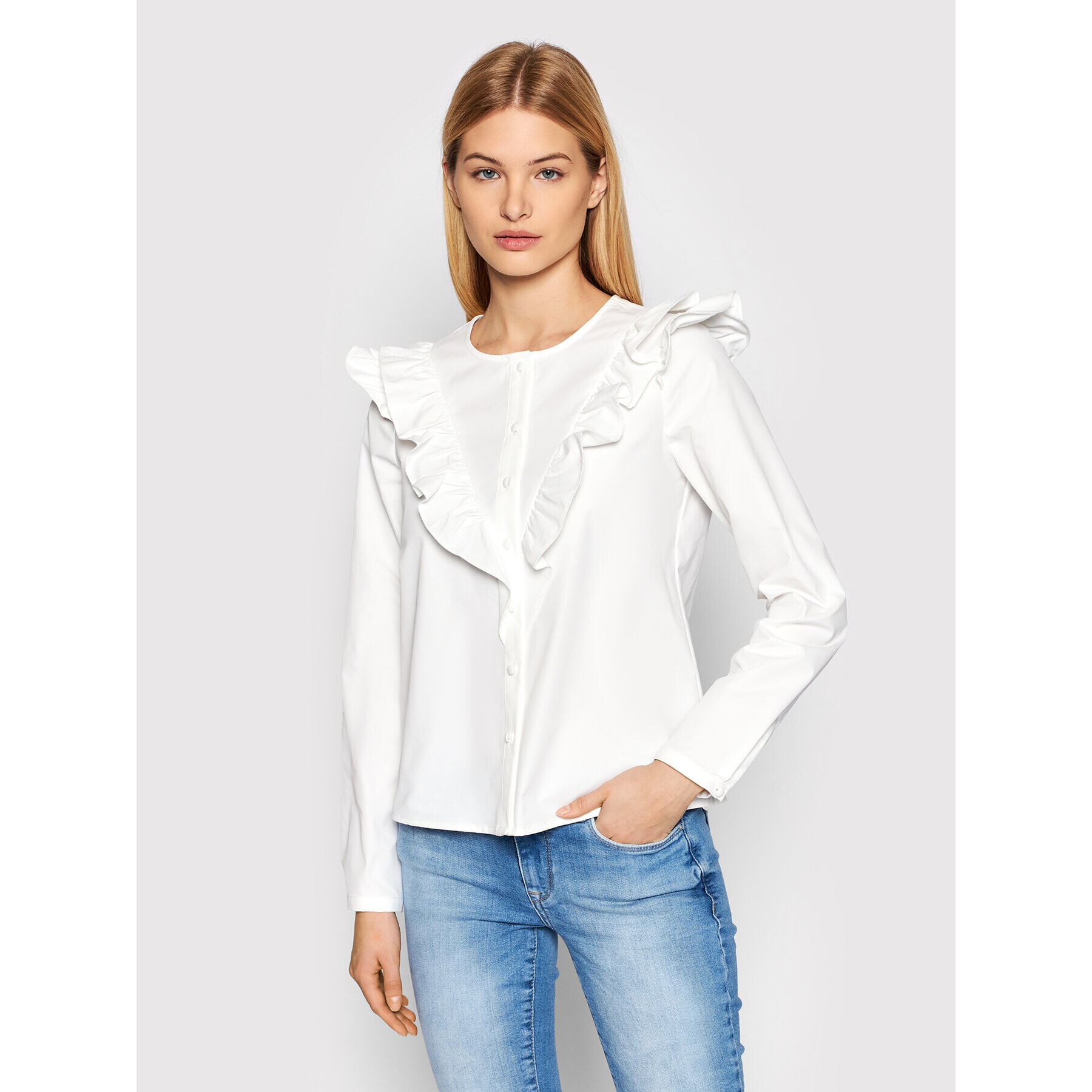 Vero Moda Cămașă Carmella 10267058 Alb Regular Fit - Pled.ro