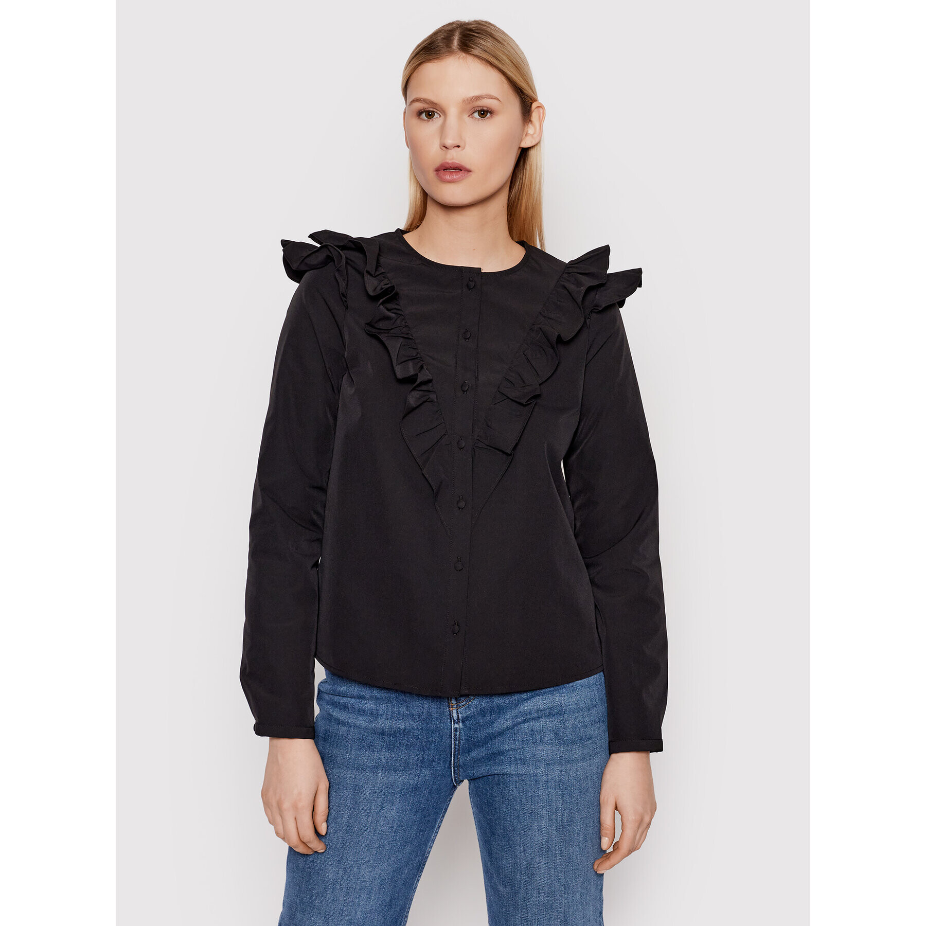 Vero Moda Cămașă Carmella 10267058 Negru Regular Fit - Pled.ro