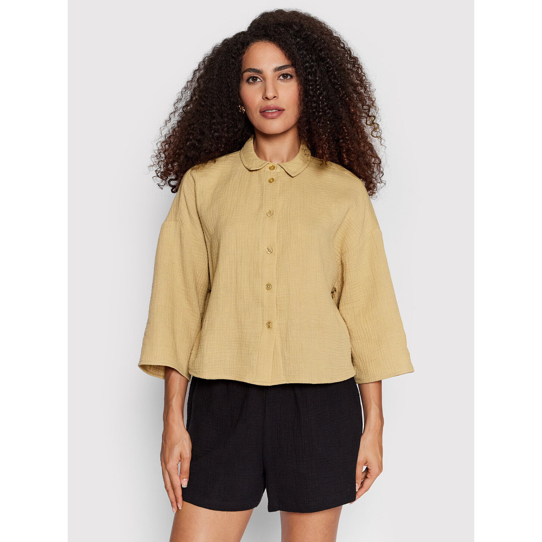 Vero Moda Cămașă Natali 10262929 Bej Relaxed Fit - Pled.ro