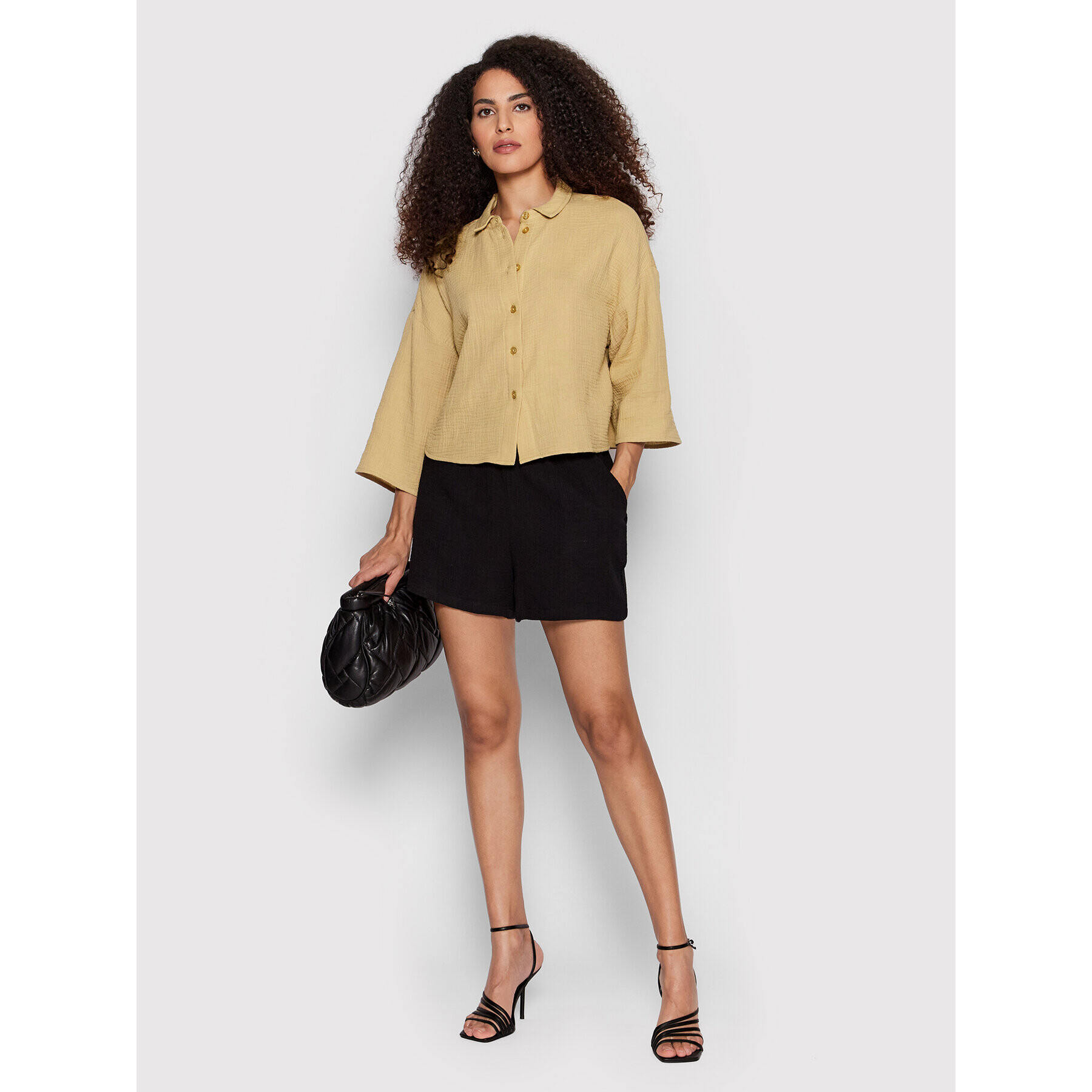 Vero Moda Cămașă Natali 10262929 Bej Relaxed Fit - Pled.ro