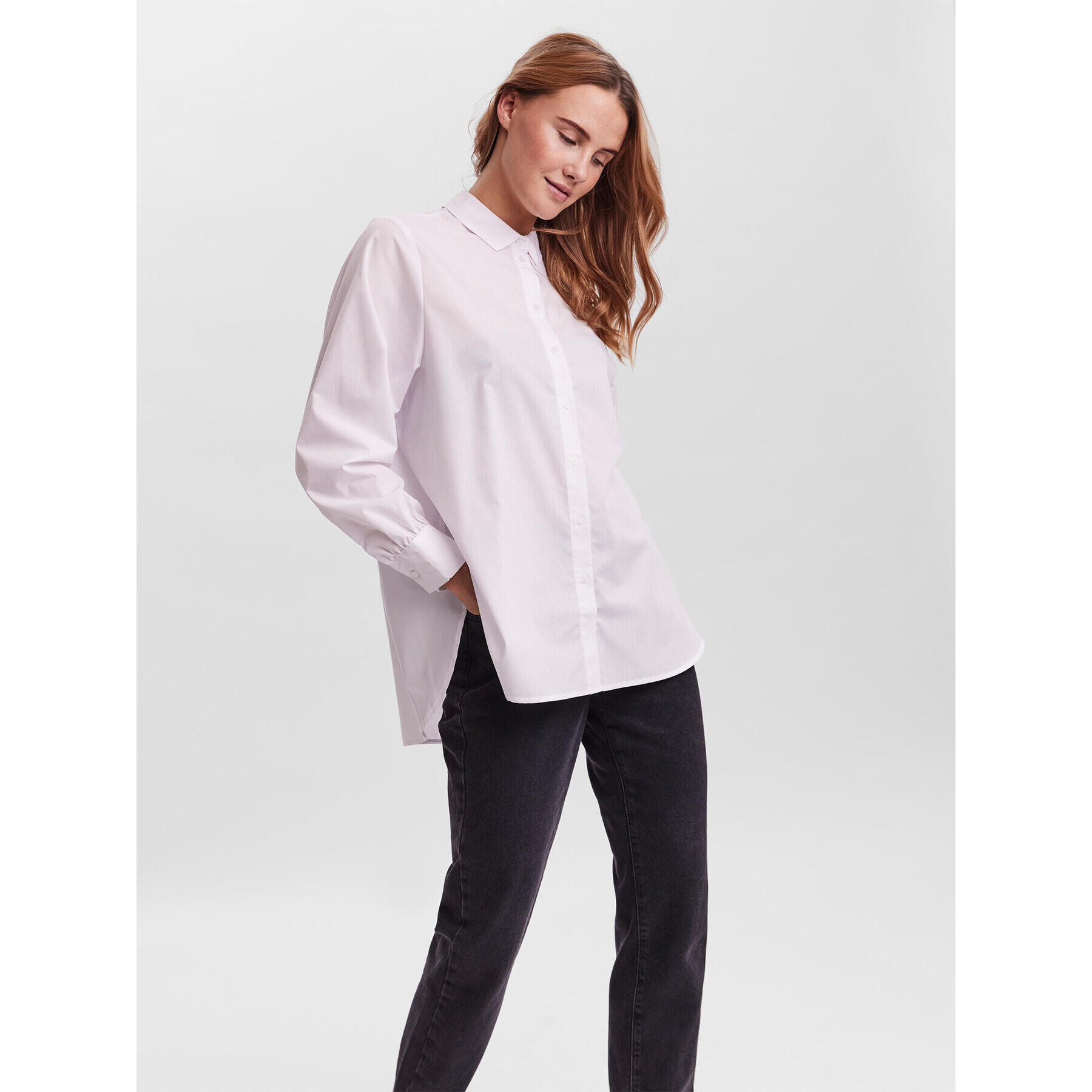 Vero Moda Cămașă 10264952 Alb Regular Fit - Pled.ro