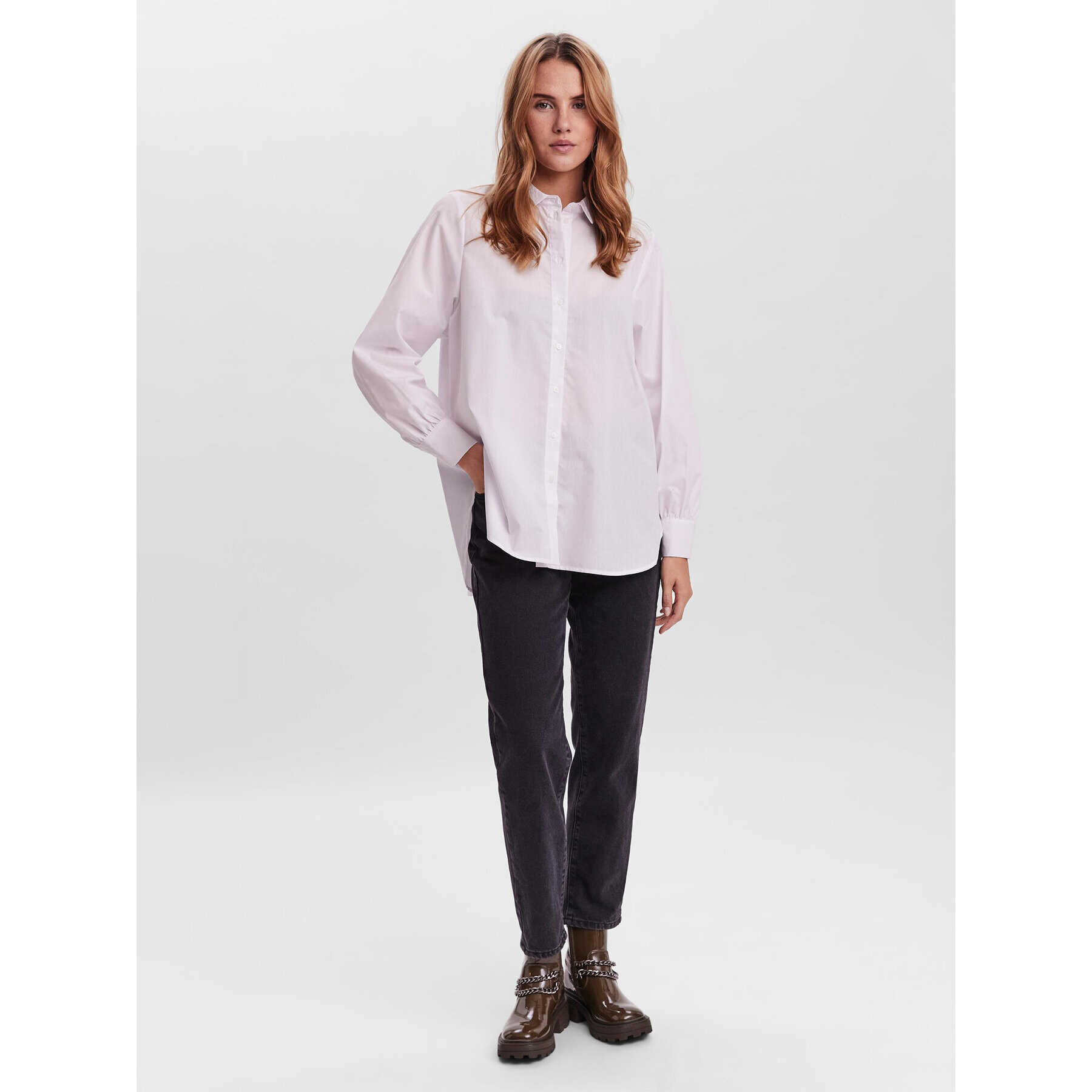 Vero Moda Cămașă 10264952 Alb Regular Fit - Pled.ro