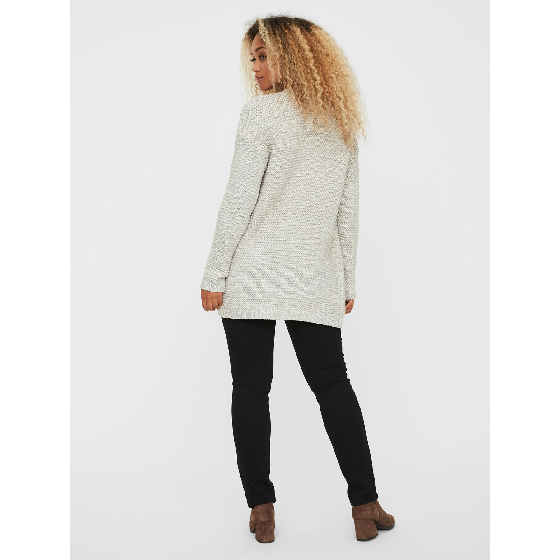 Vero Moda Cardigan 10183605 Gri Regular Fit - Pled.ro