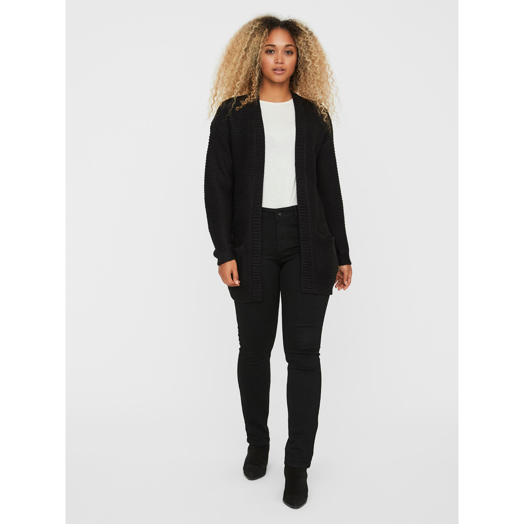 Vero Moda Cardigan 10183605 Negru Regular Fit - Pled.ro